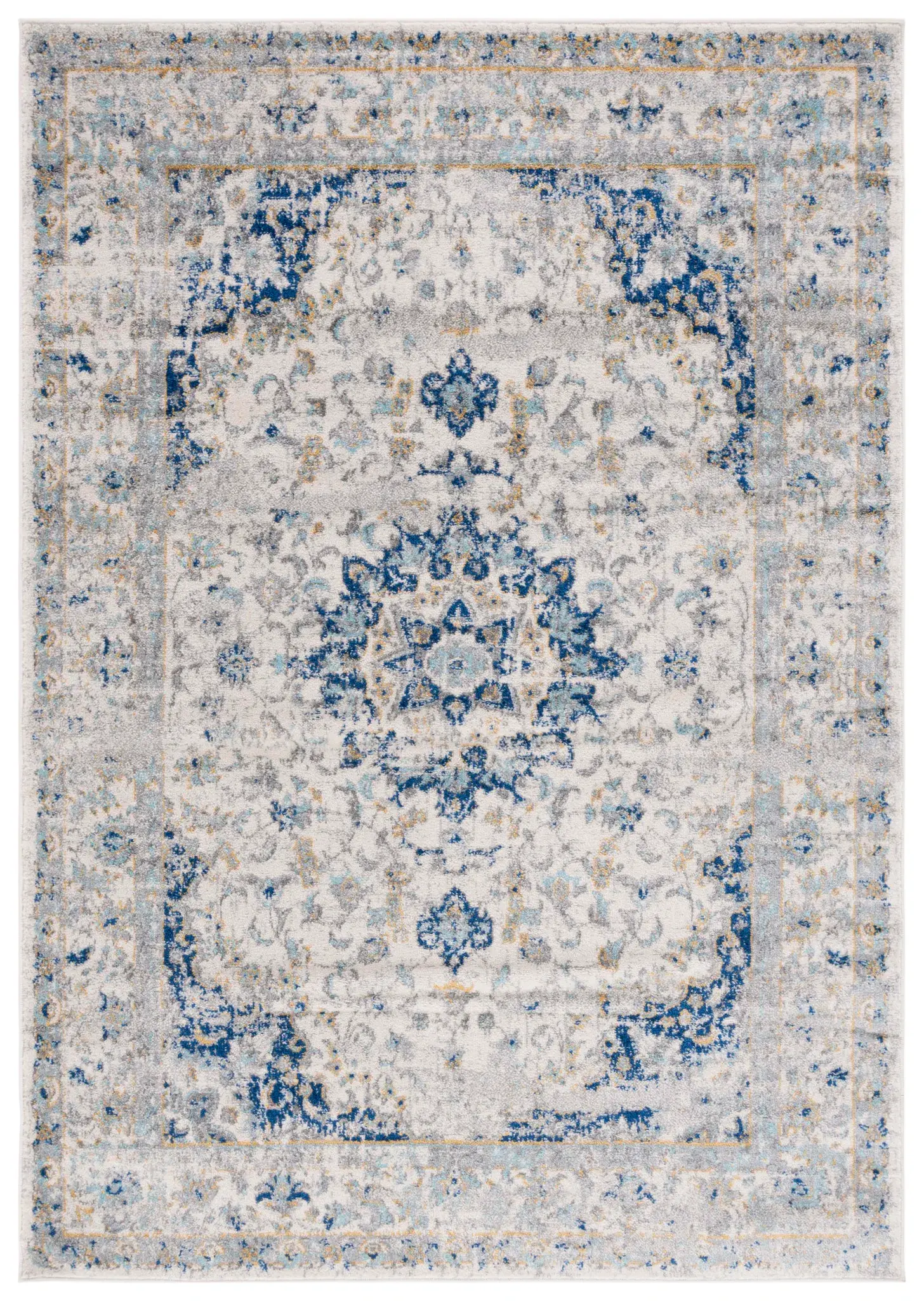 Madison Transitional Floral Medallion Rug