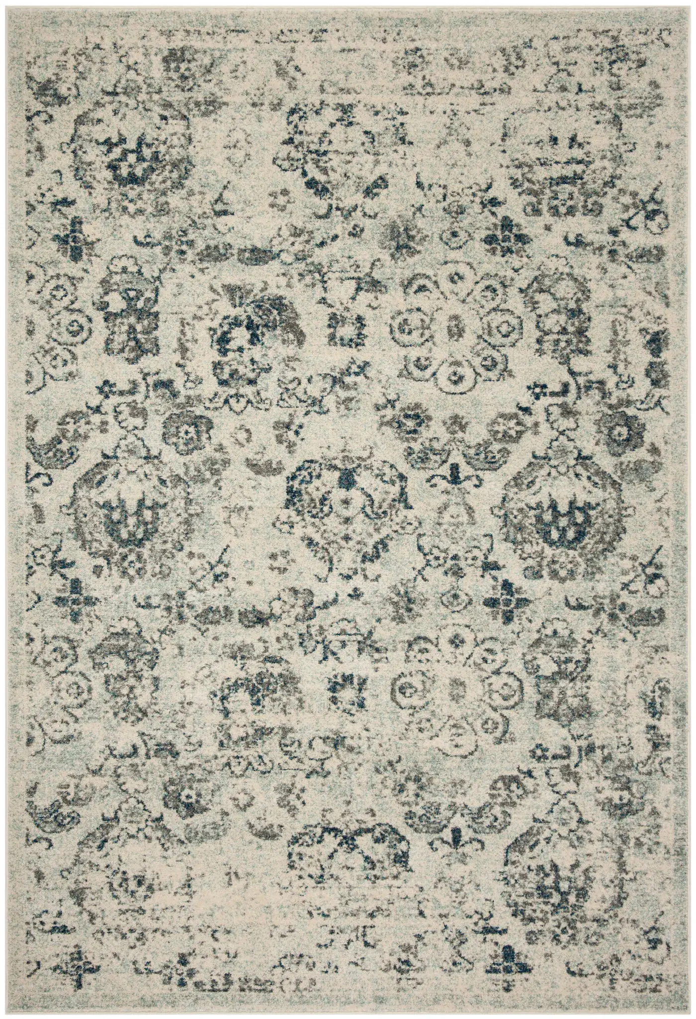 Madison Distressed Floral Allover Rug