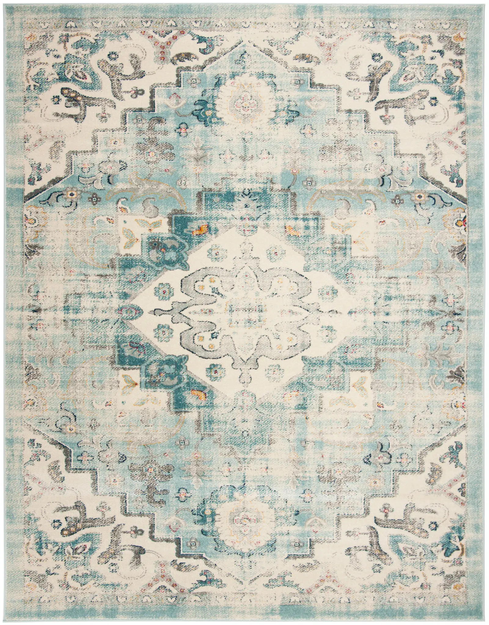 Madison Floating Stepped Diamond Medallion Rug