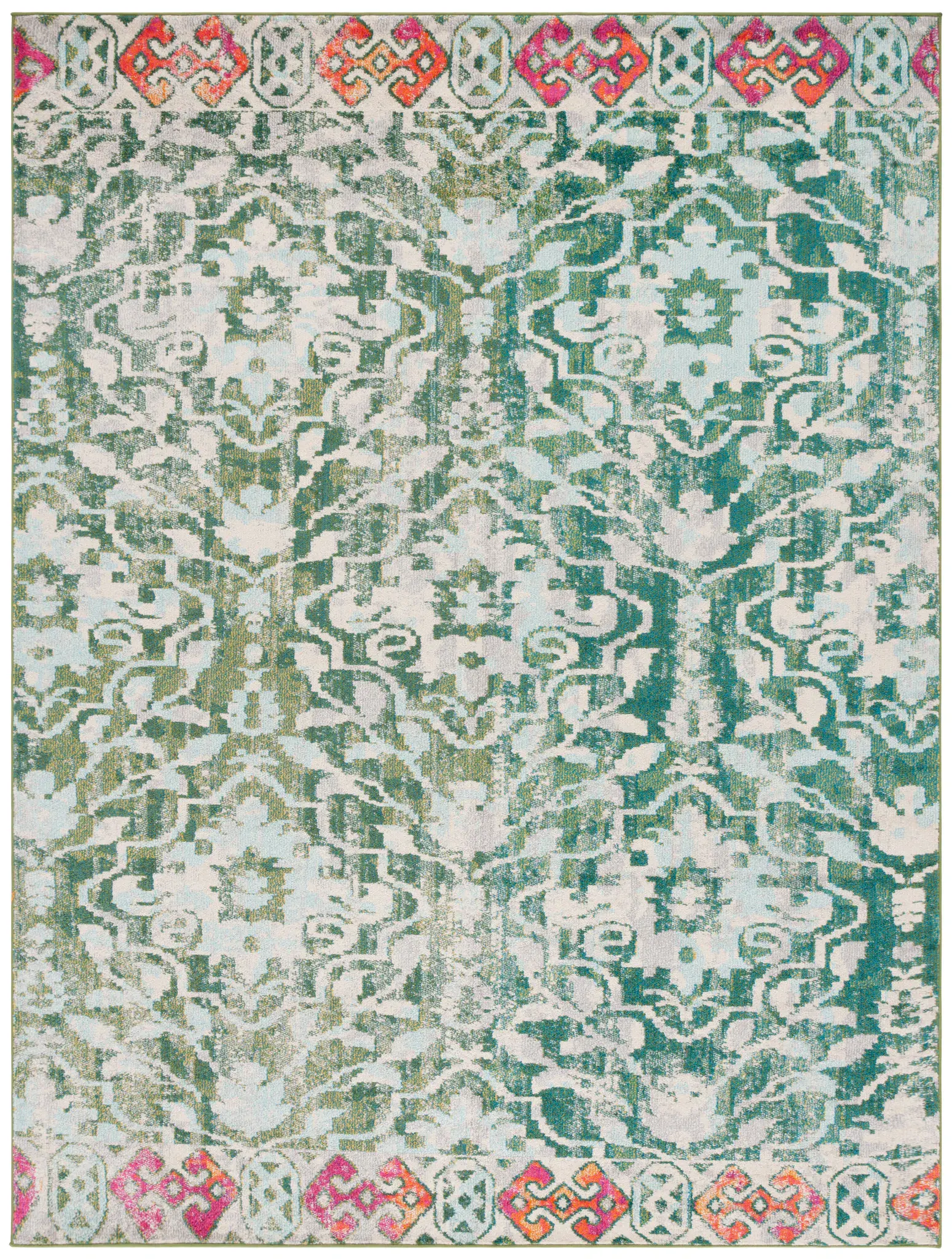 Madison Distressed Damask Rug