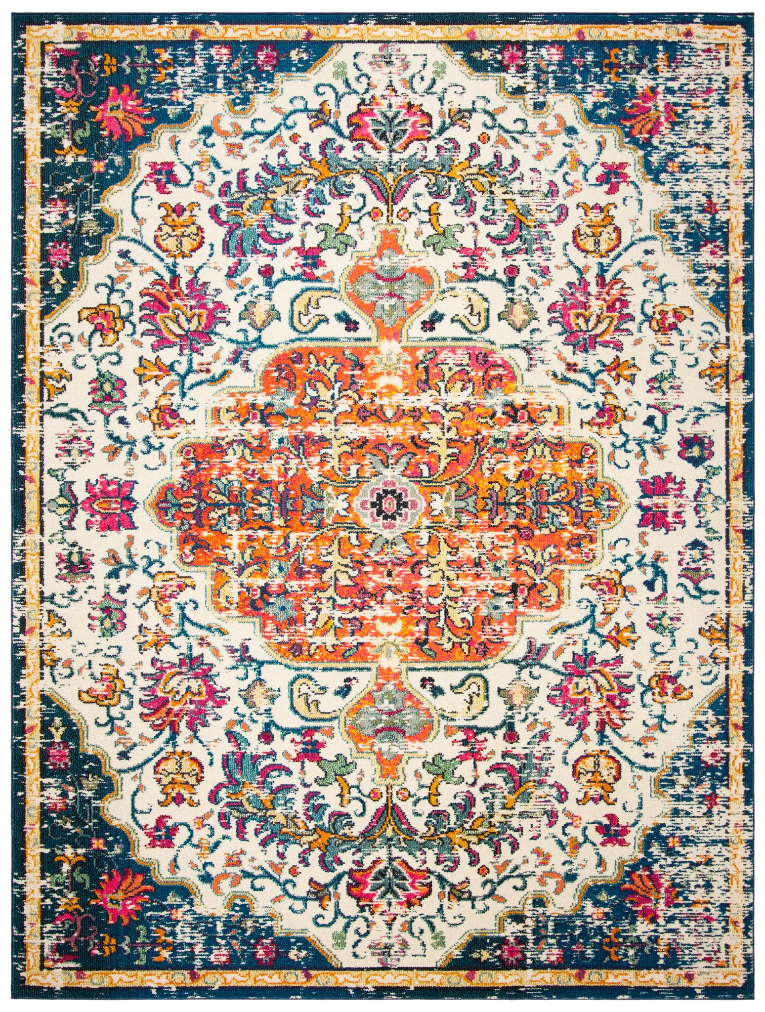 Madison Distressed Medallion Rug