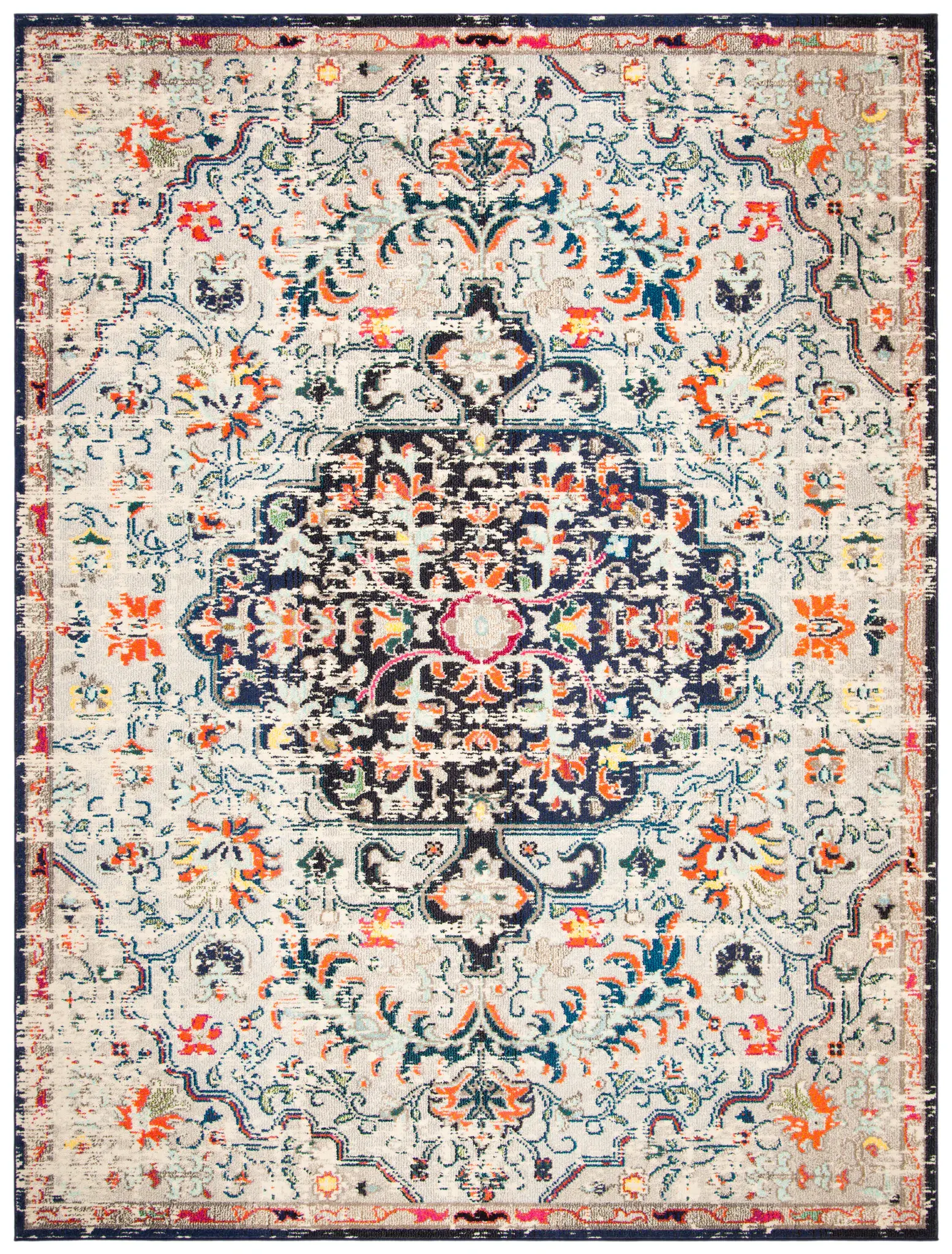 Madison Distressed Medallion Rug