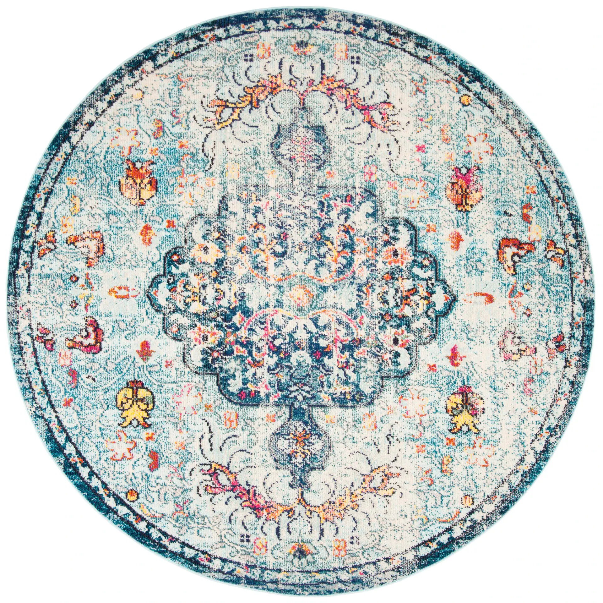 Madison Distressed Medallion Rug