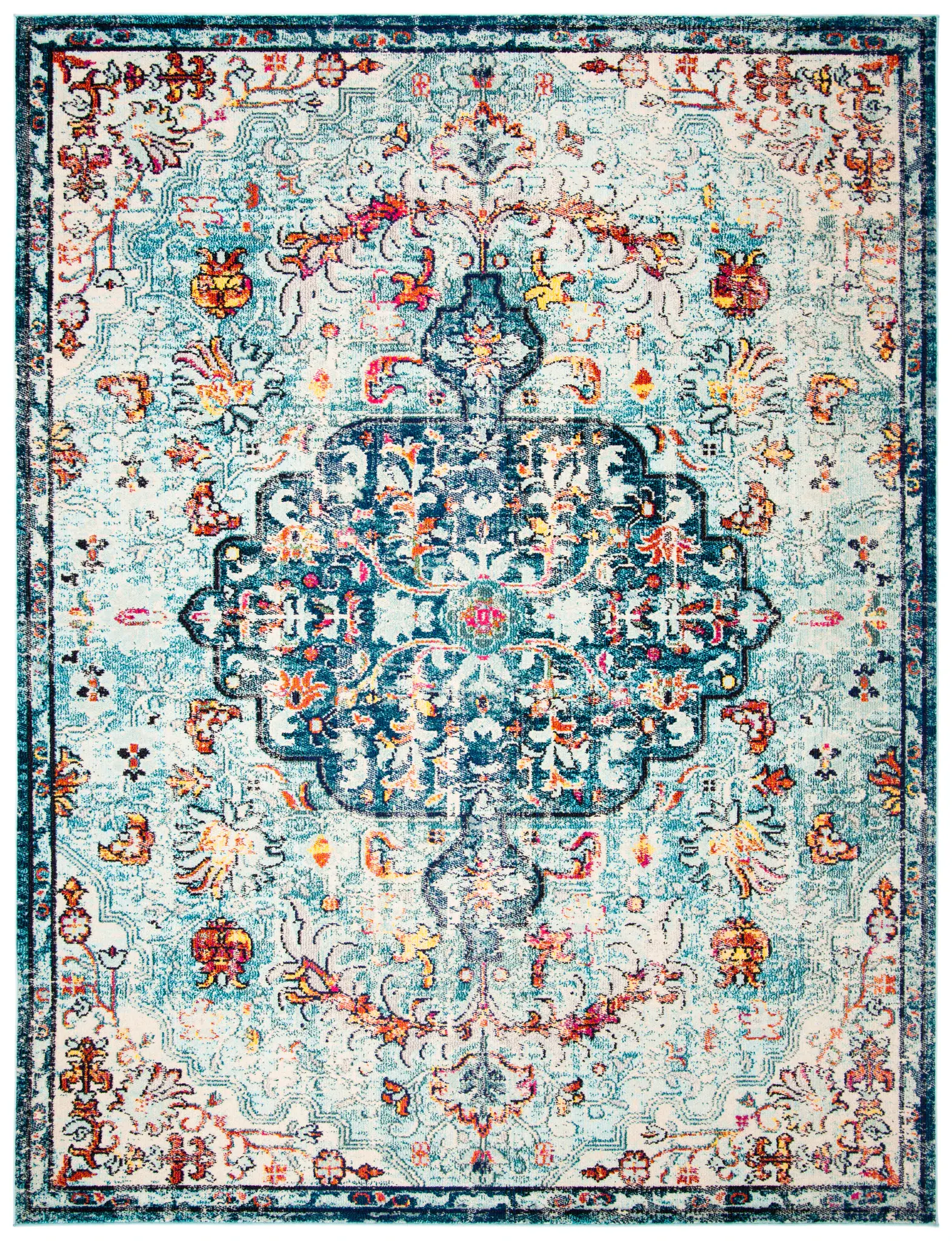 Madison Distressed Medallion Rug