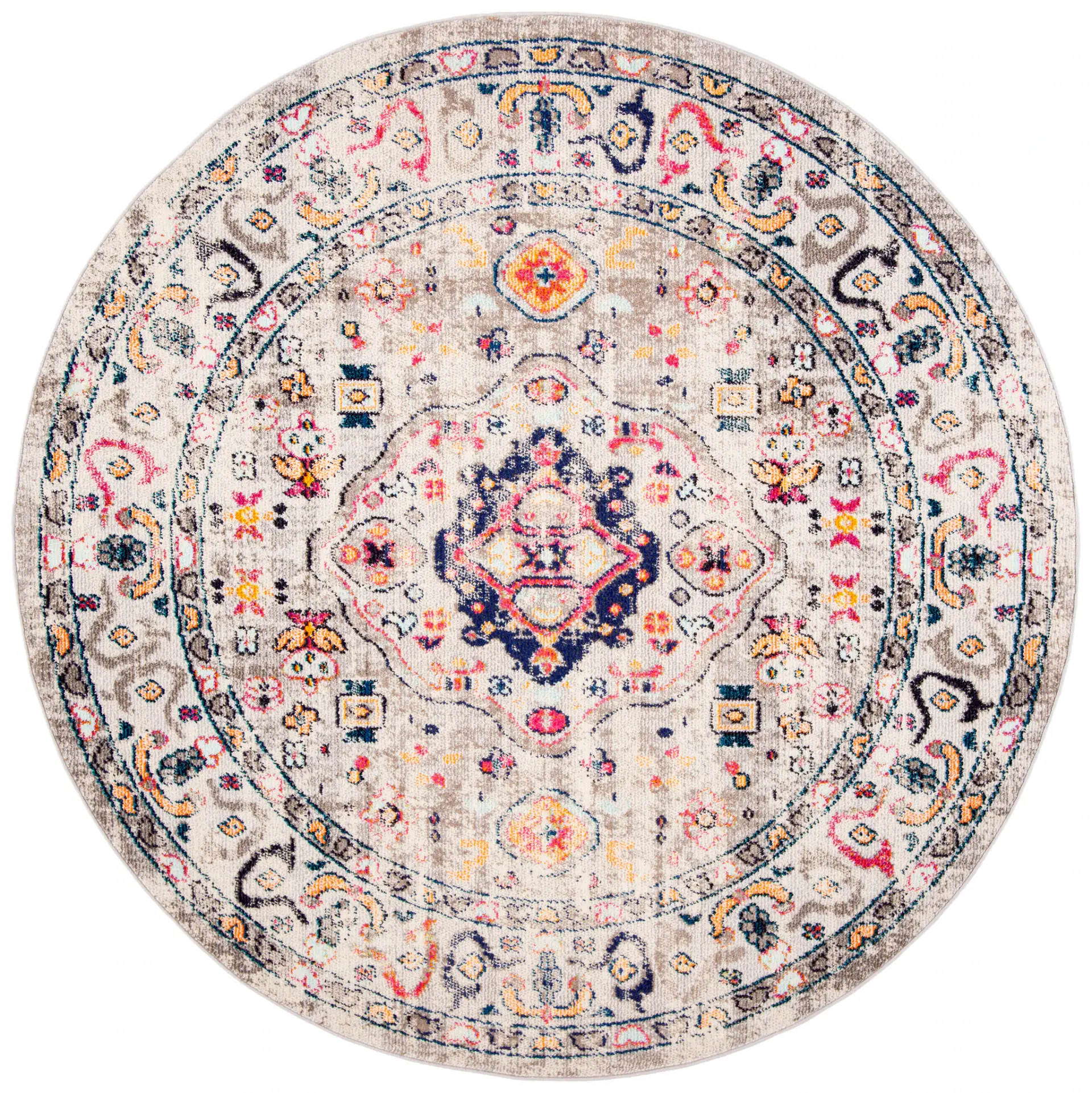 Madison Boho Geometric Medallion Rug