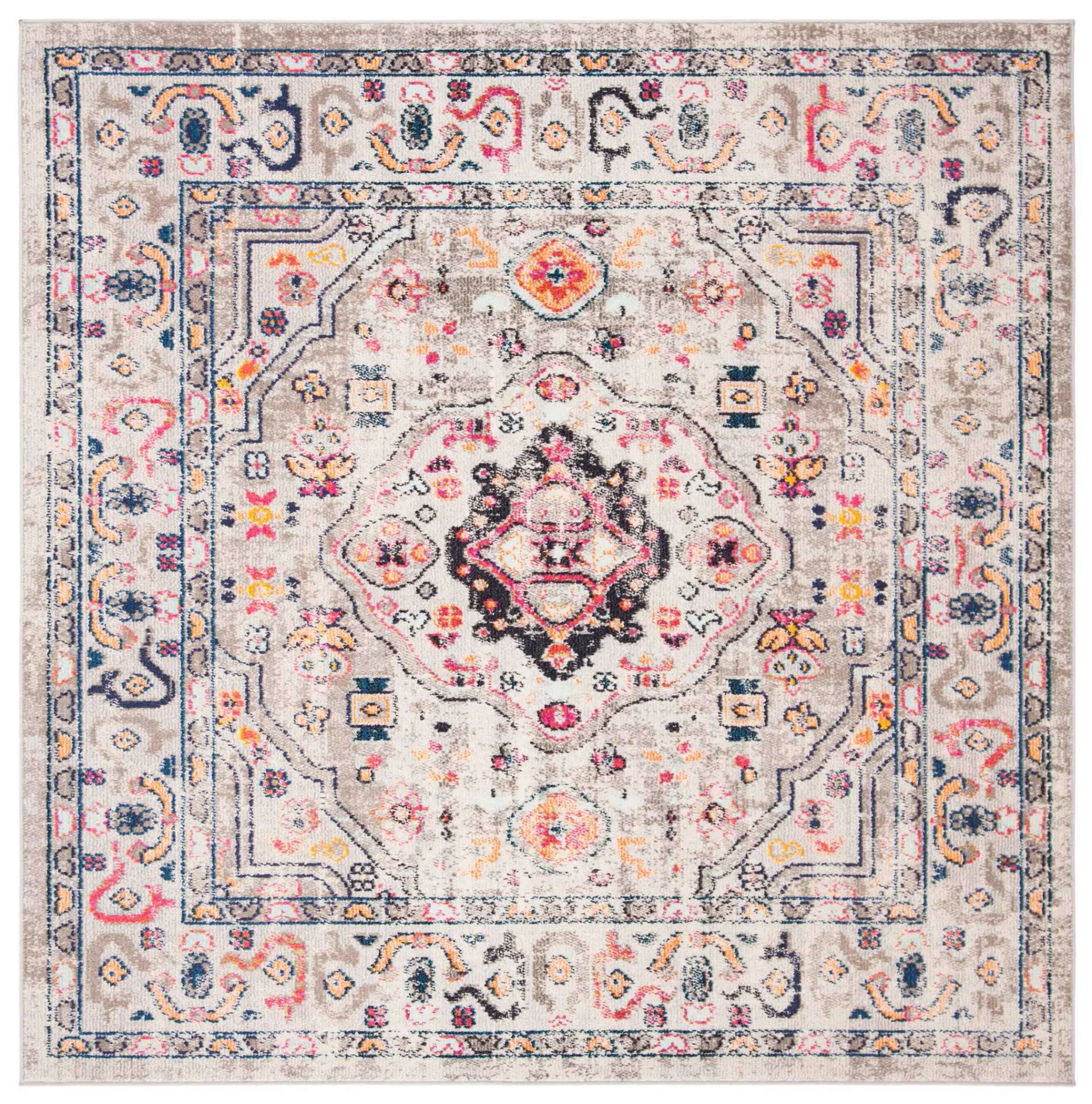 Madison Boho Geometric Medallion Rug
