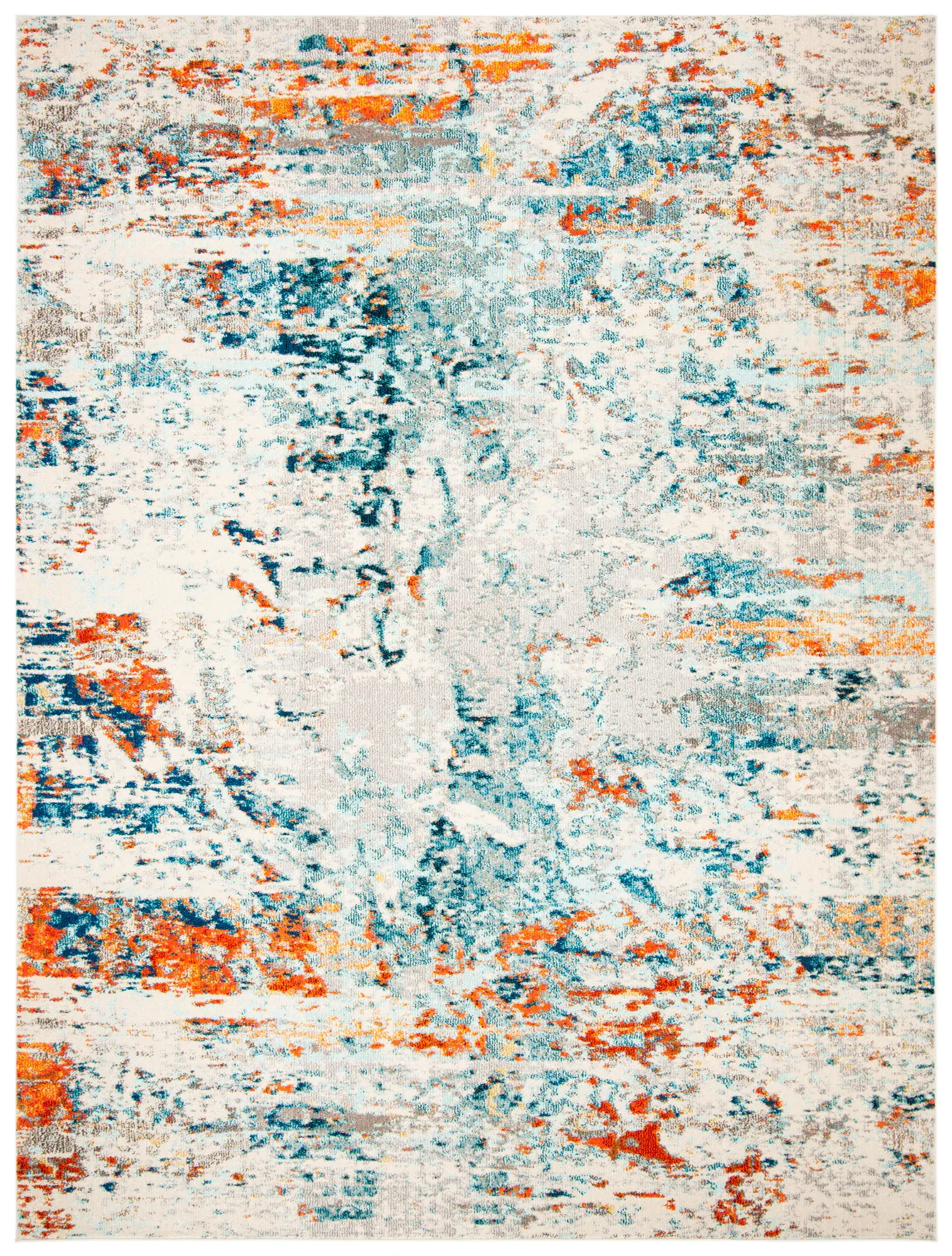 Madison Distressed Brushstroke Abstract Rug