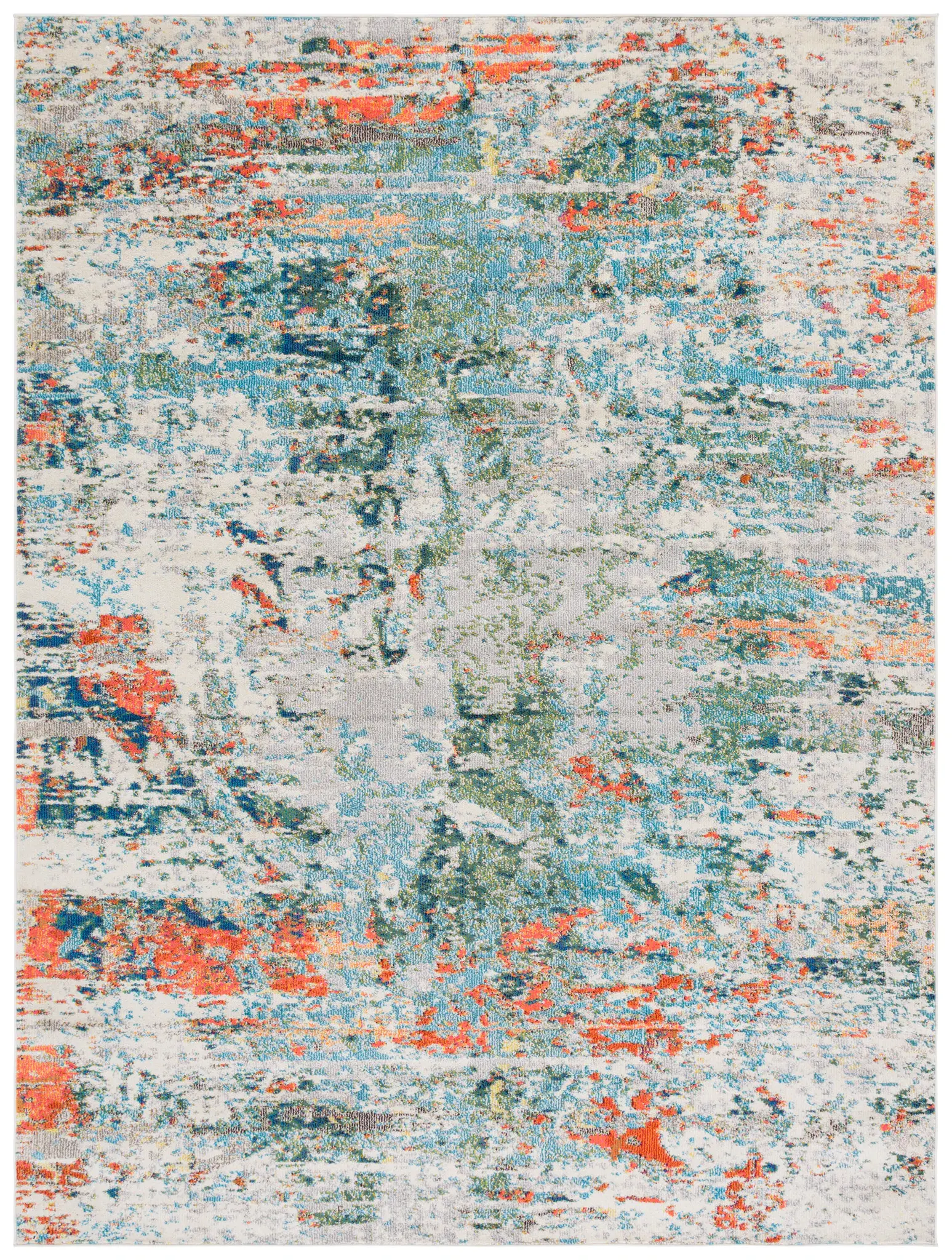 Madison Distressed Brushstroke Abstract Rug