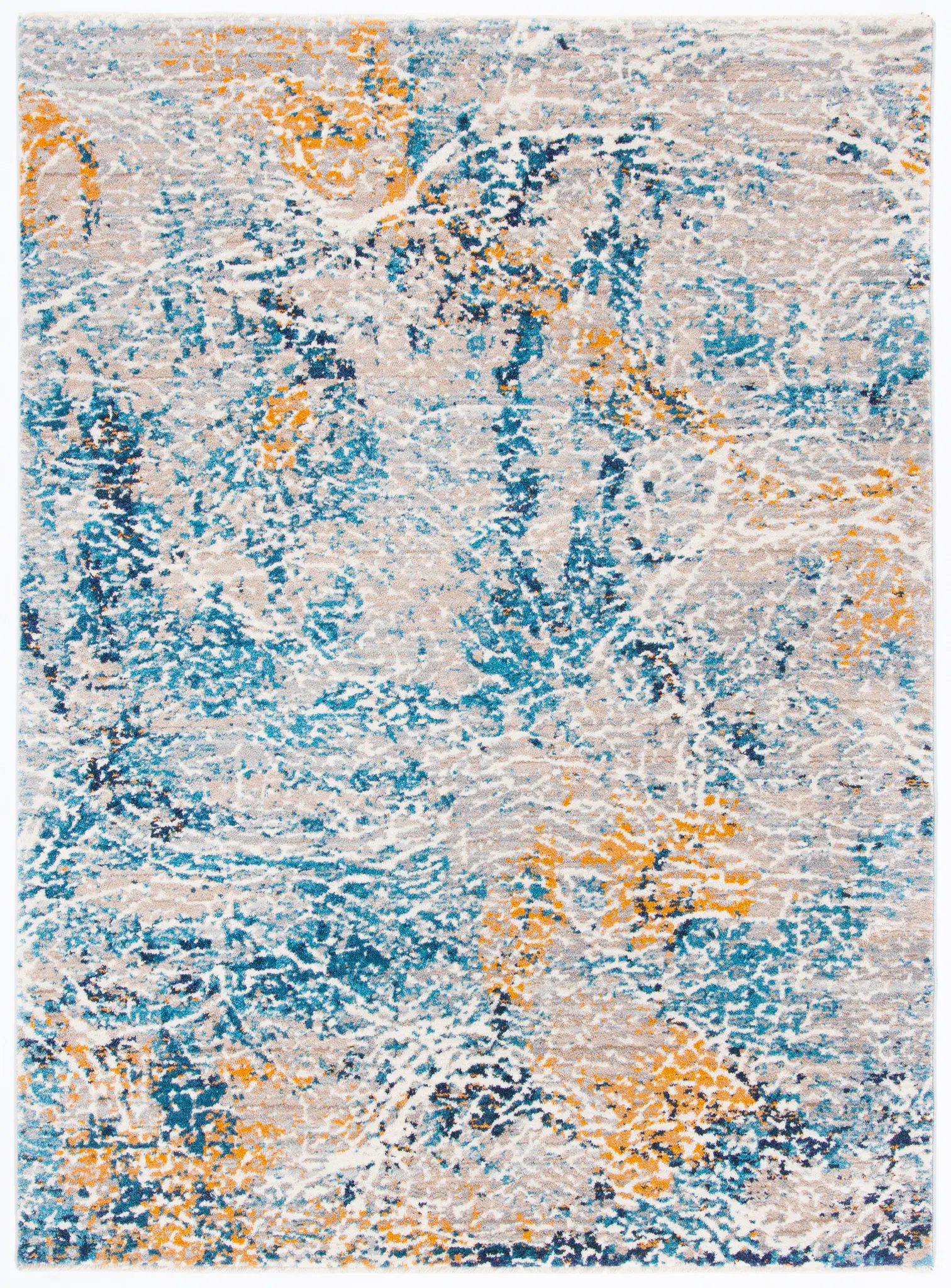 Madison Cracked Patina Abstract Rug