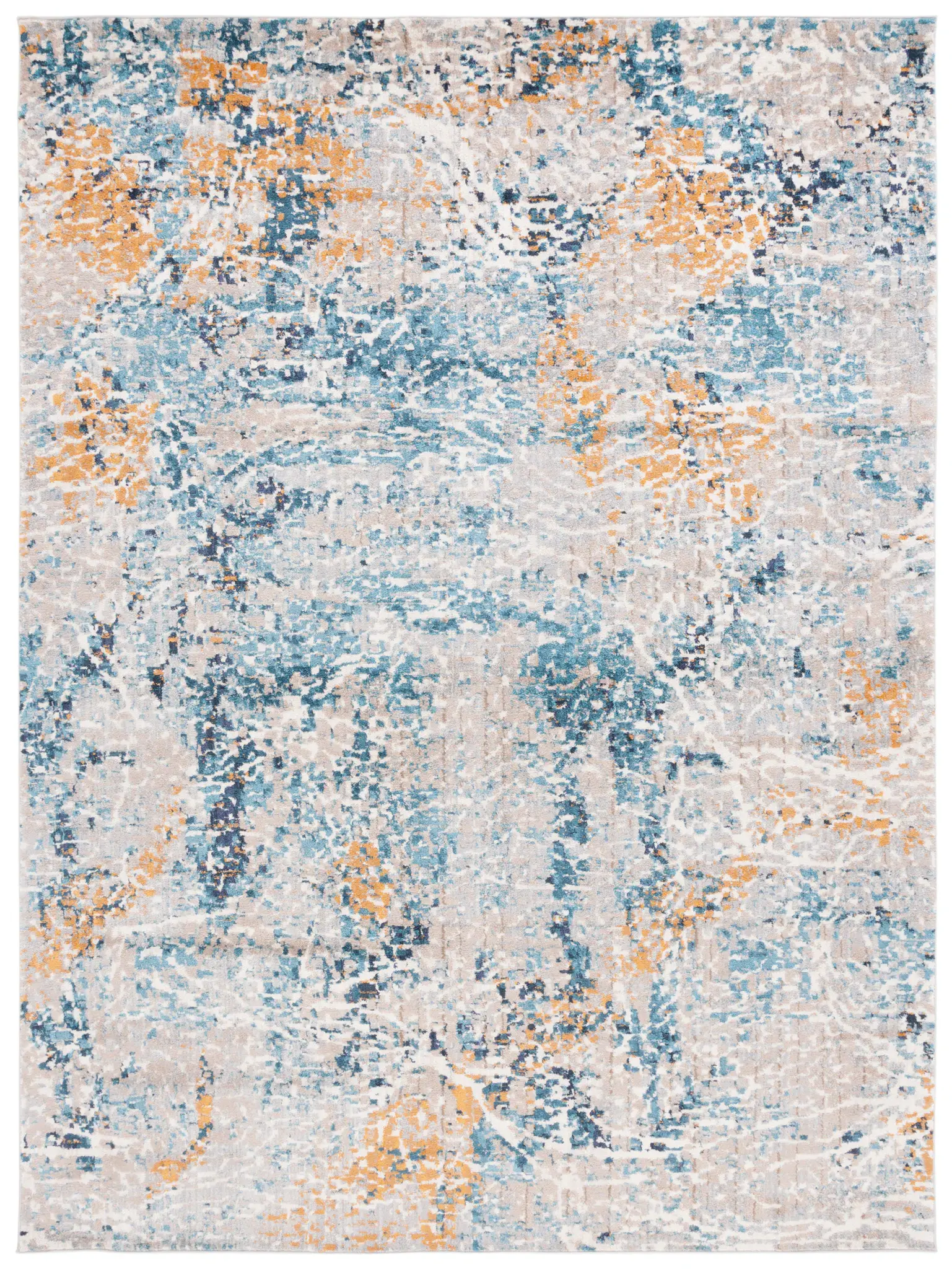 Madison Cracked Patina Abstract Rug