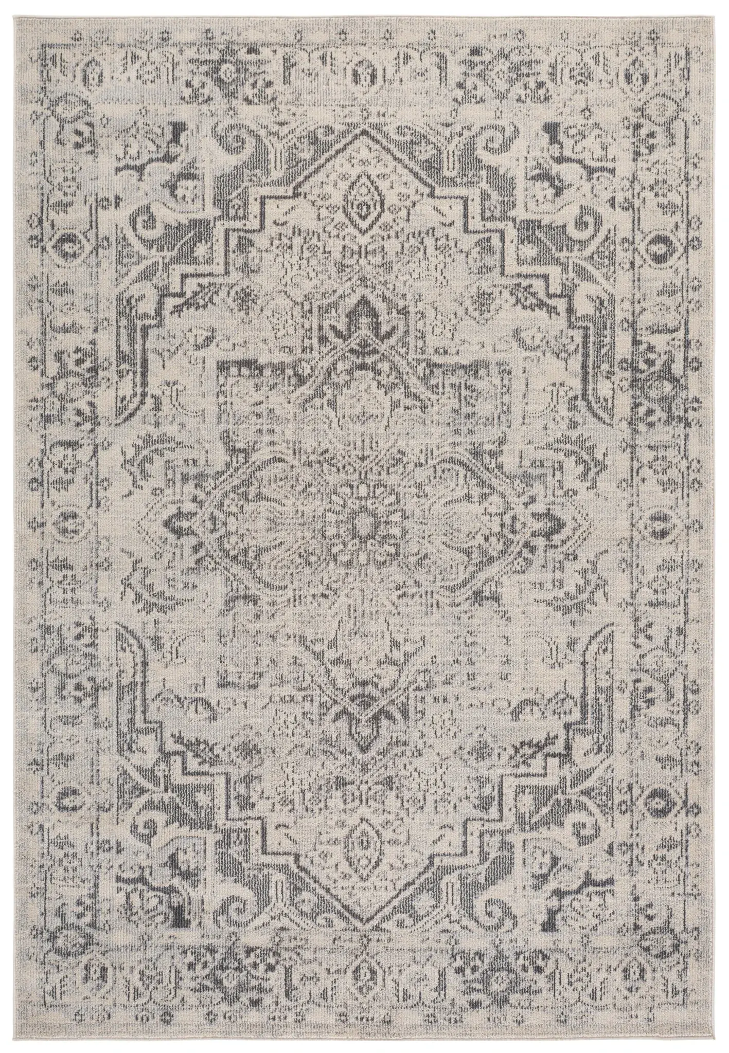 Madison Distressed Medallion Border Rug