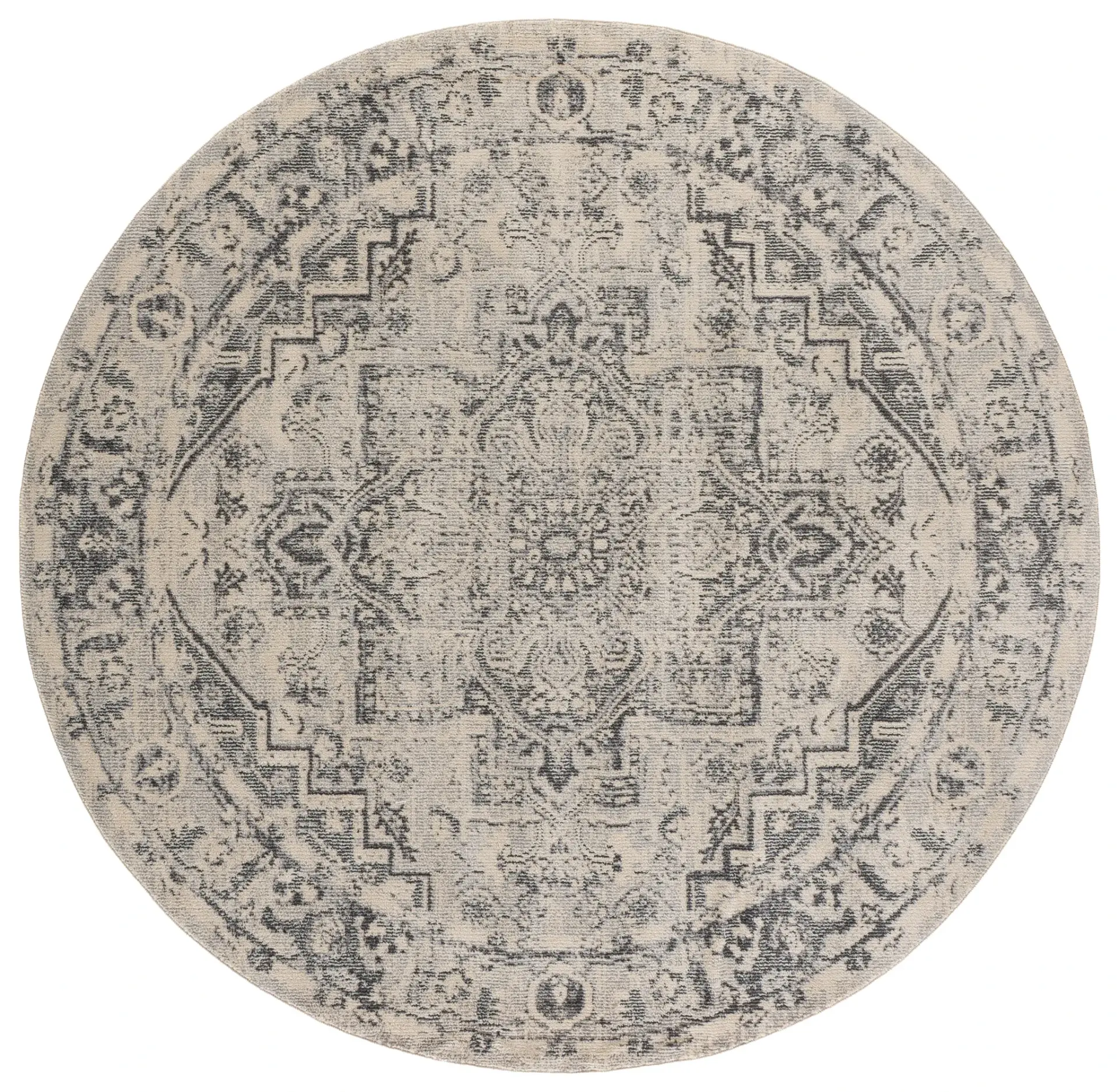 Madison Distressed Medallion Border Rug