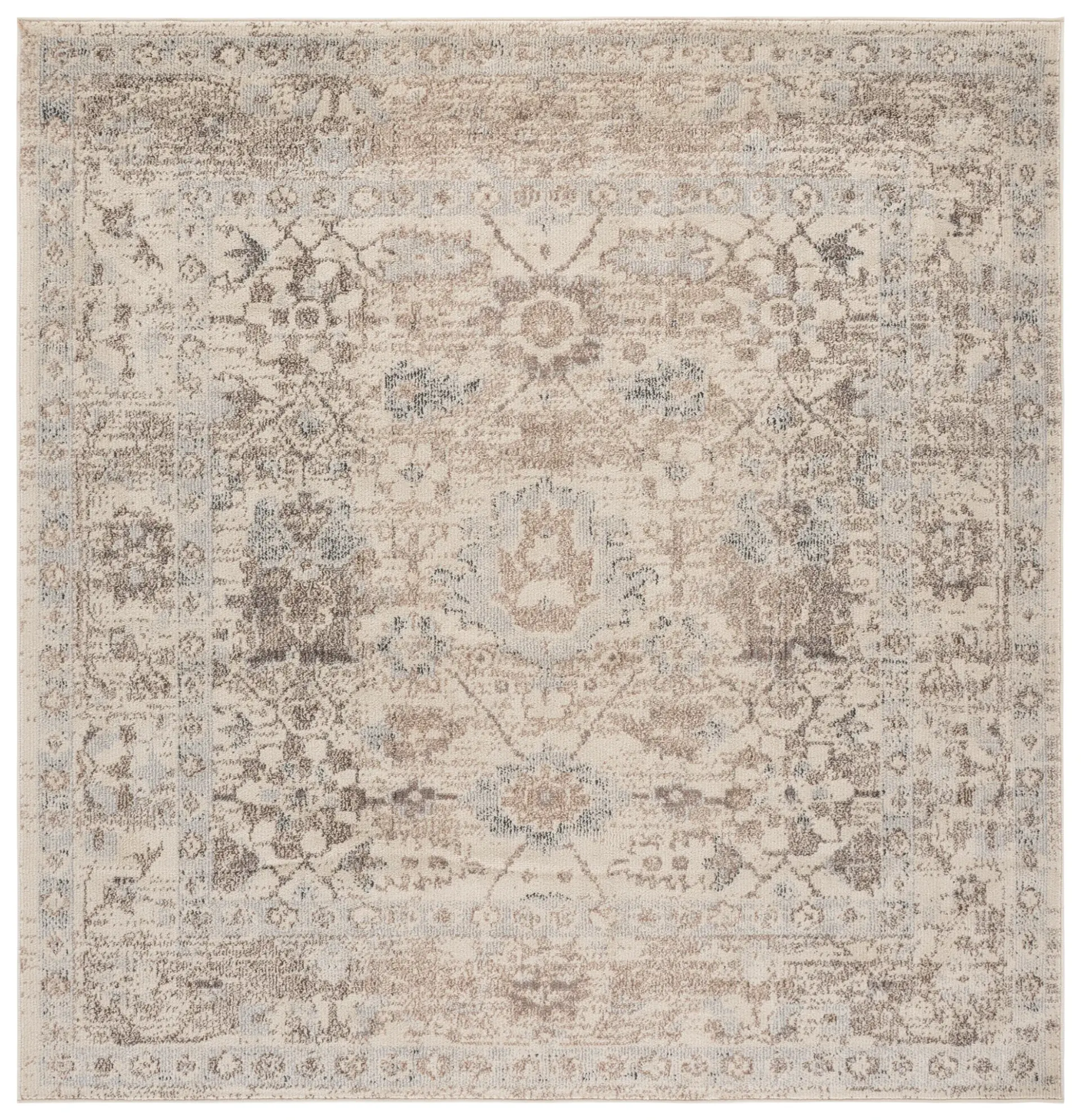 Madison Distressed Medallion Border Rug