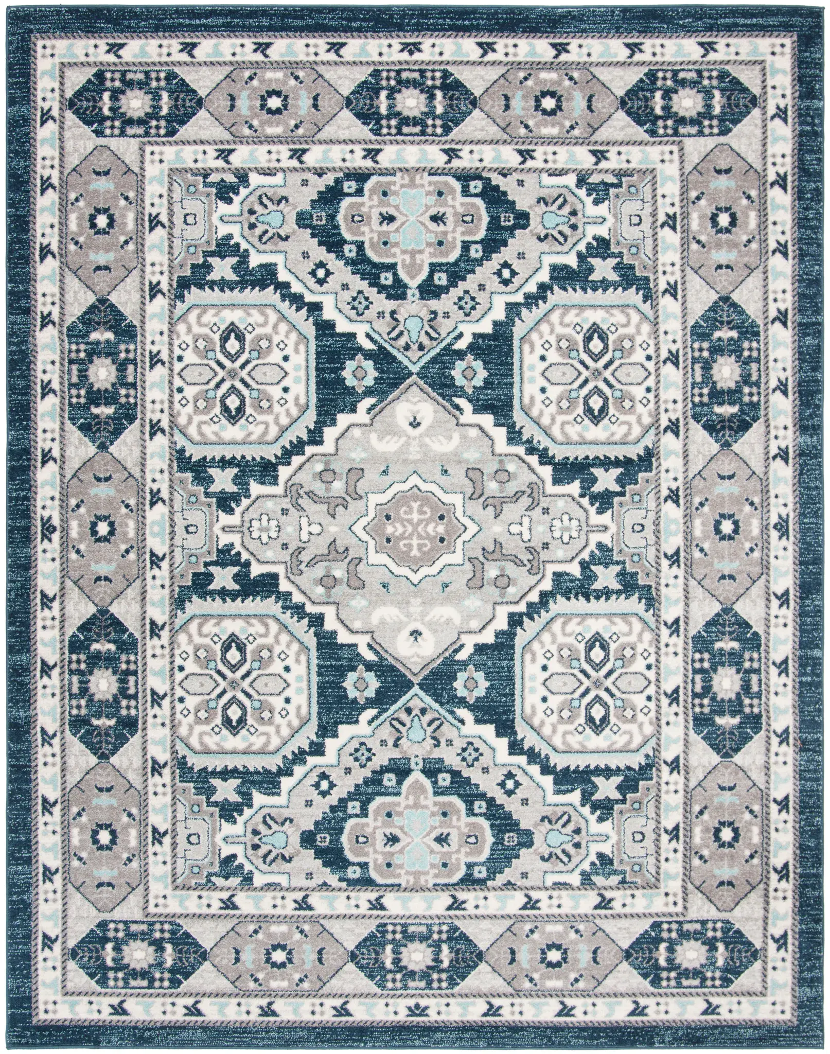 Madison Traditional Medallion Bordered Rug