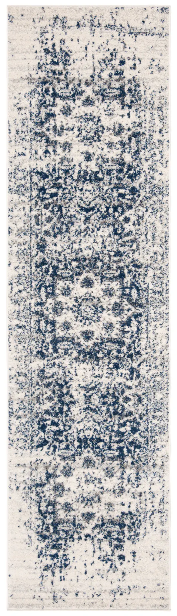 Madison Distressed Open Field Floral Border Rug