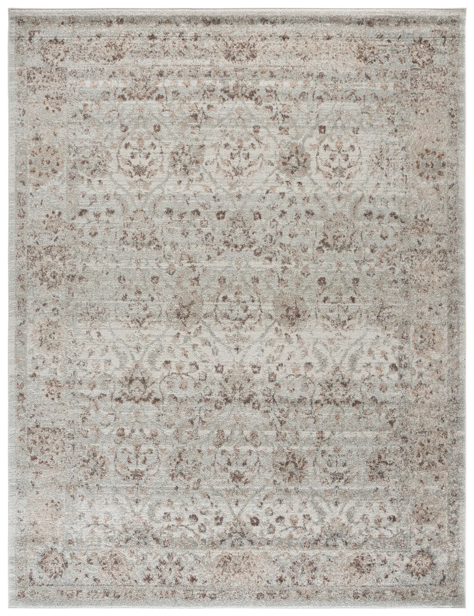 Madison Monaco Distressed Floral Rug