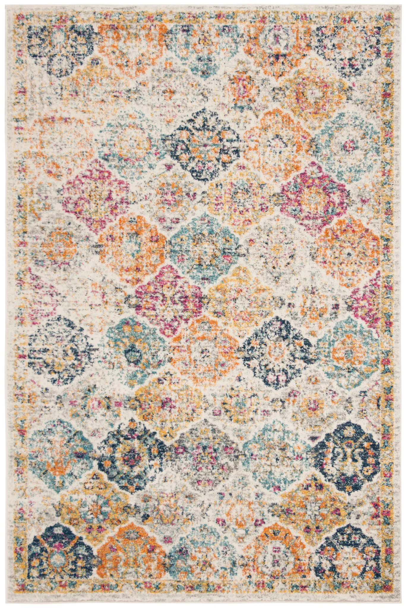 Madison Monaco Distressed Medallion Rug
