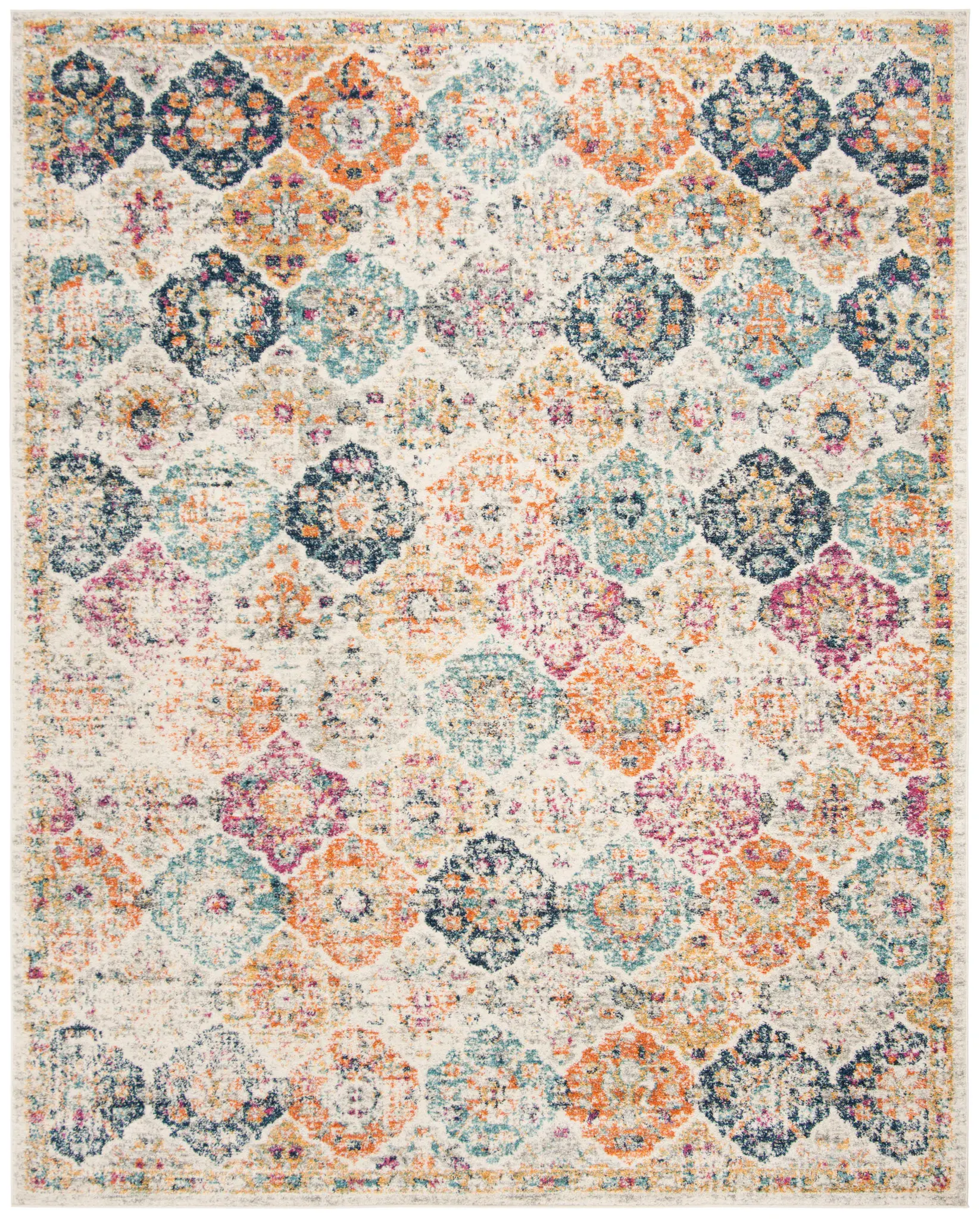 Madison Monaco Distressed Medallion Rug