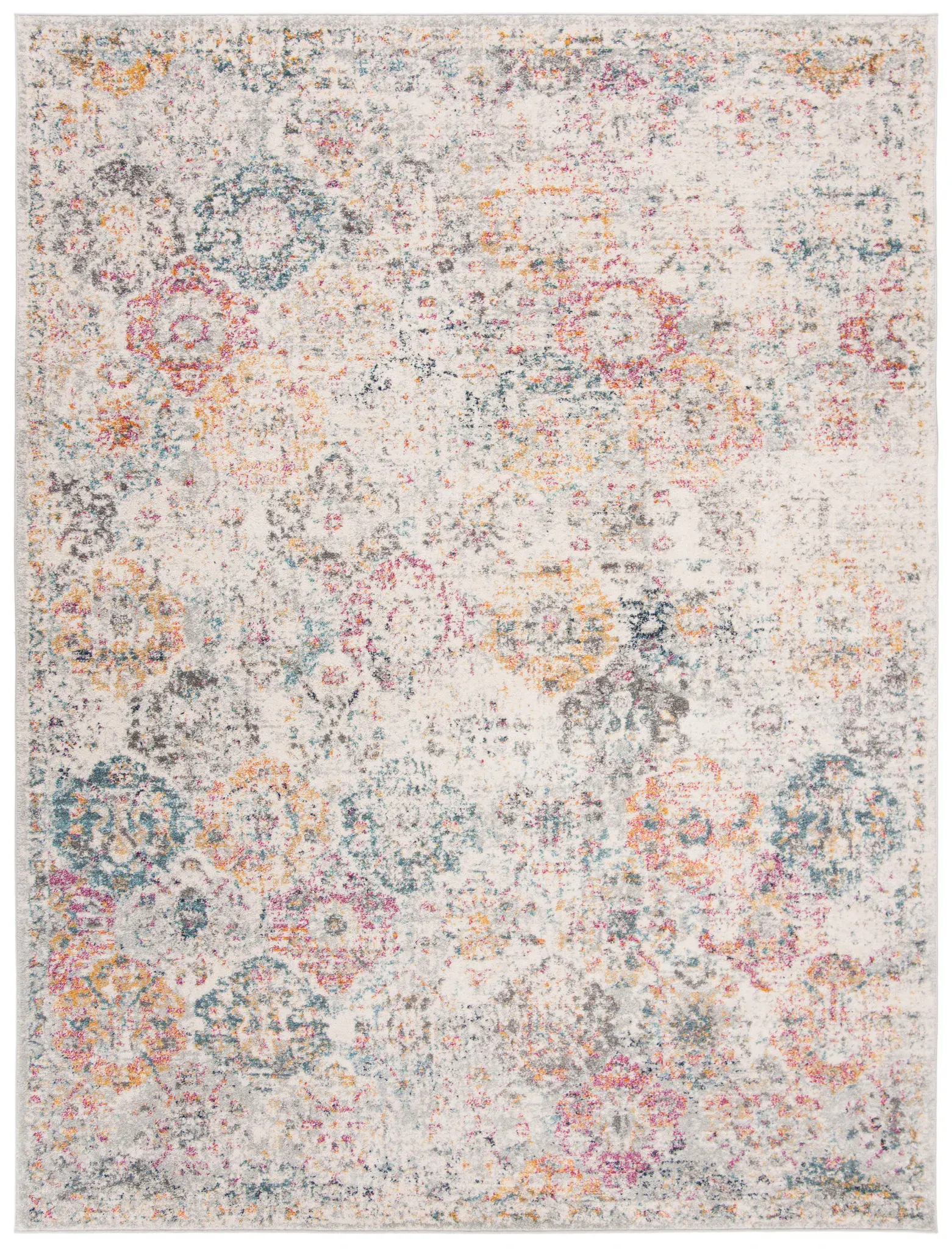 Madison Monaco Distressed Medallion Rug