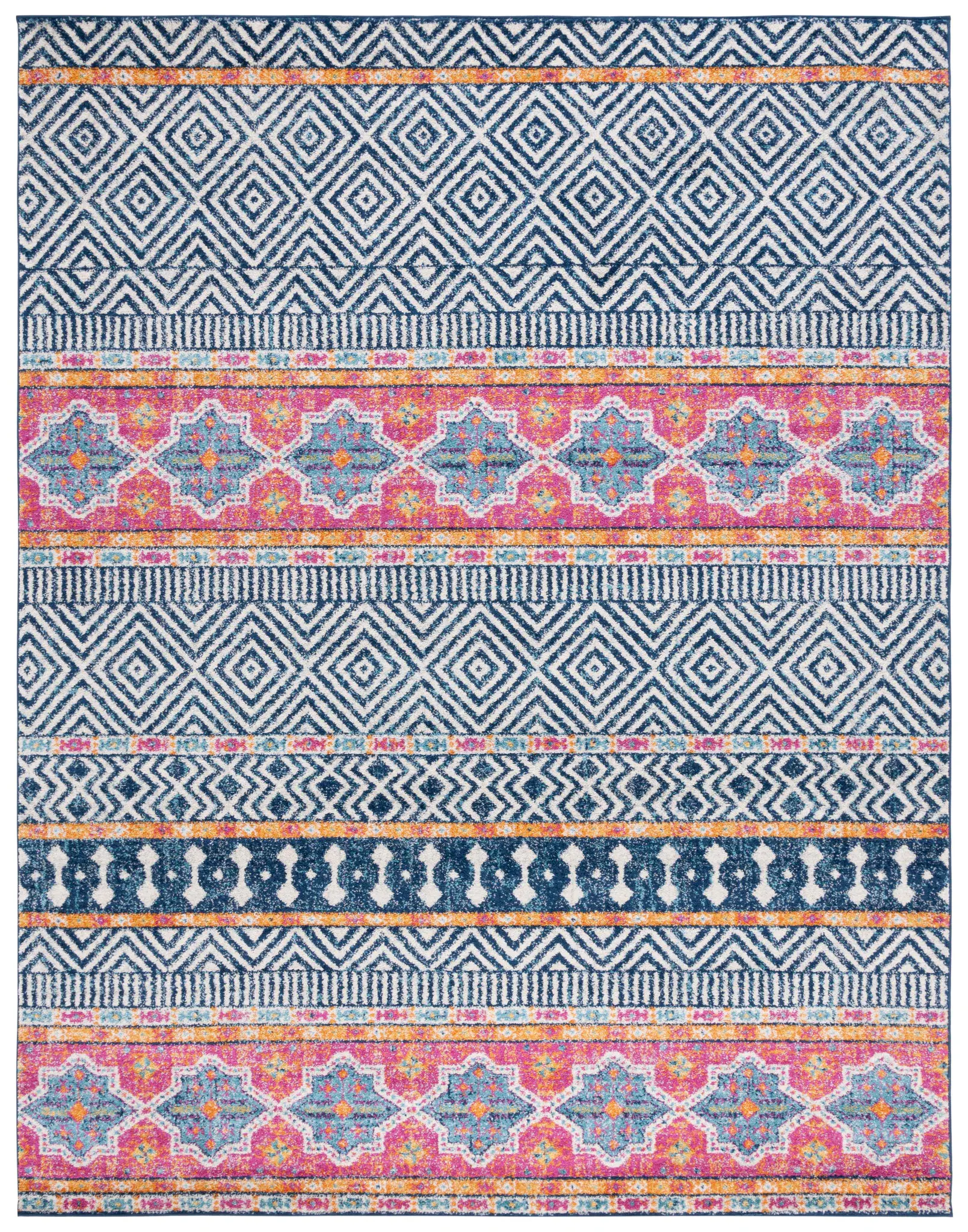 Madison Monaco Banded Geometric Rug