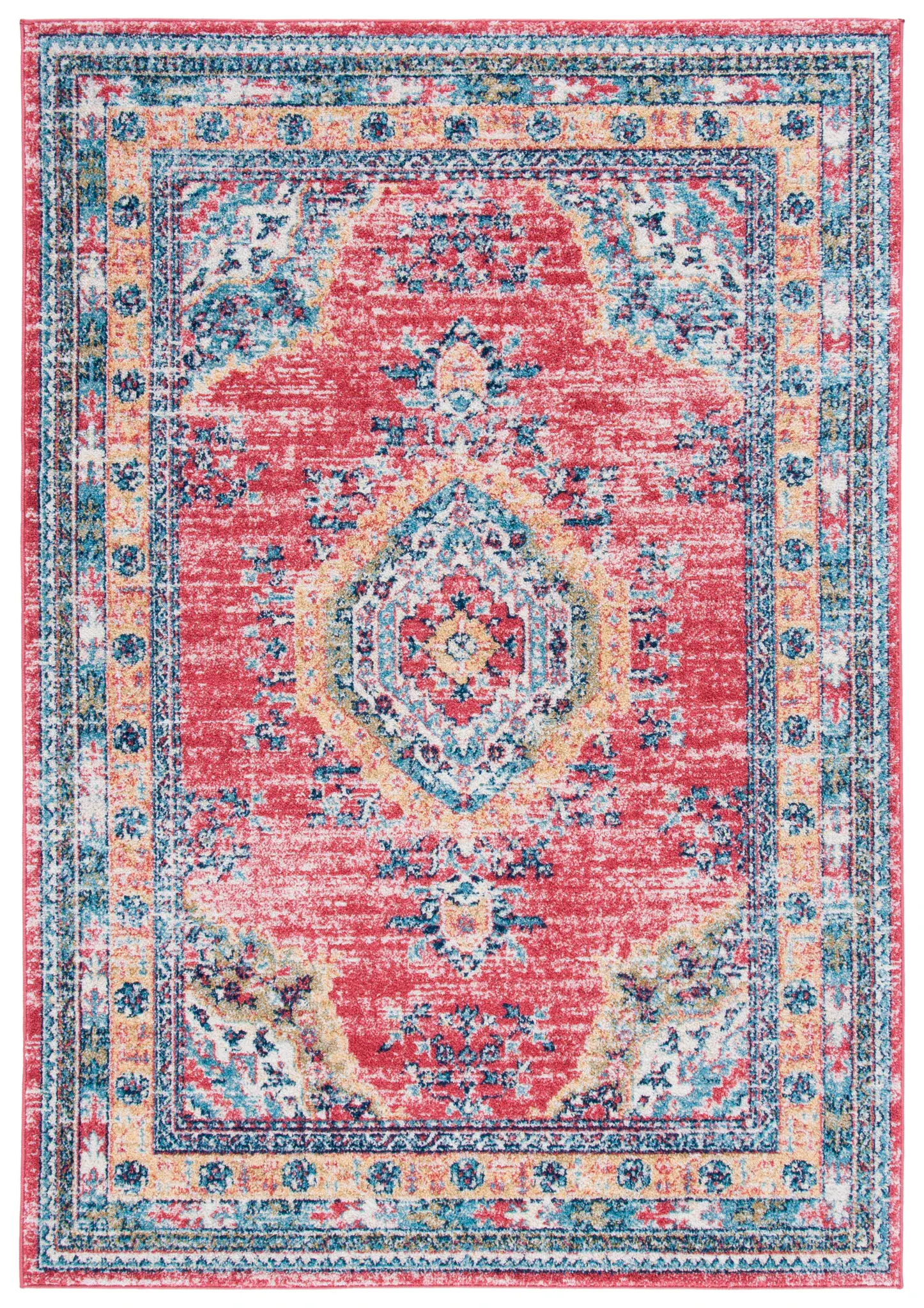Madison Distressed Open Field Medallion Rug