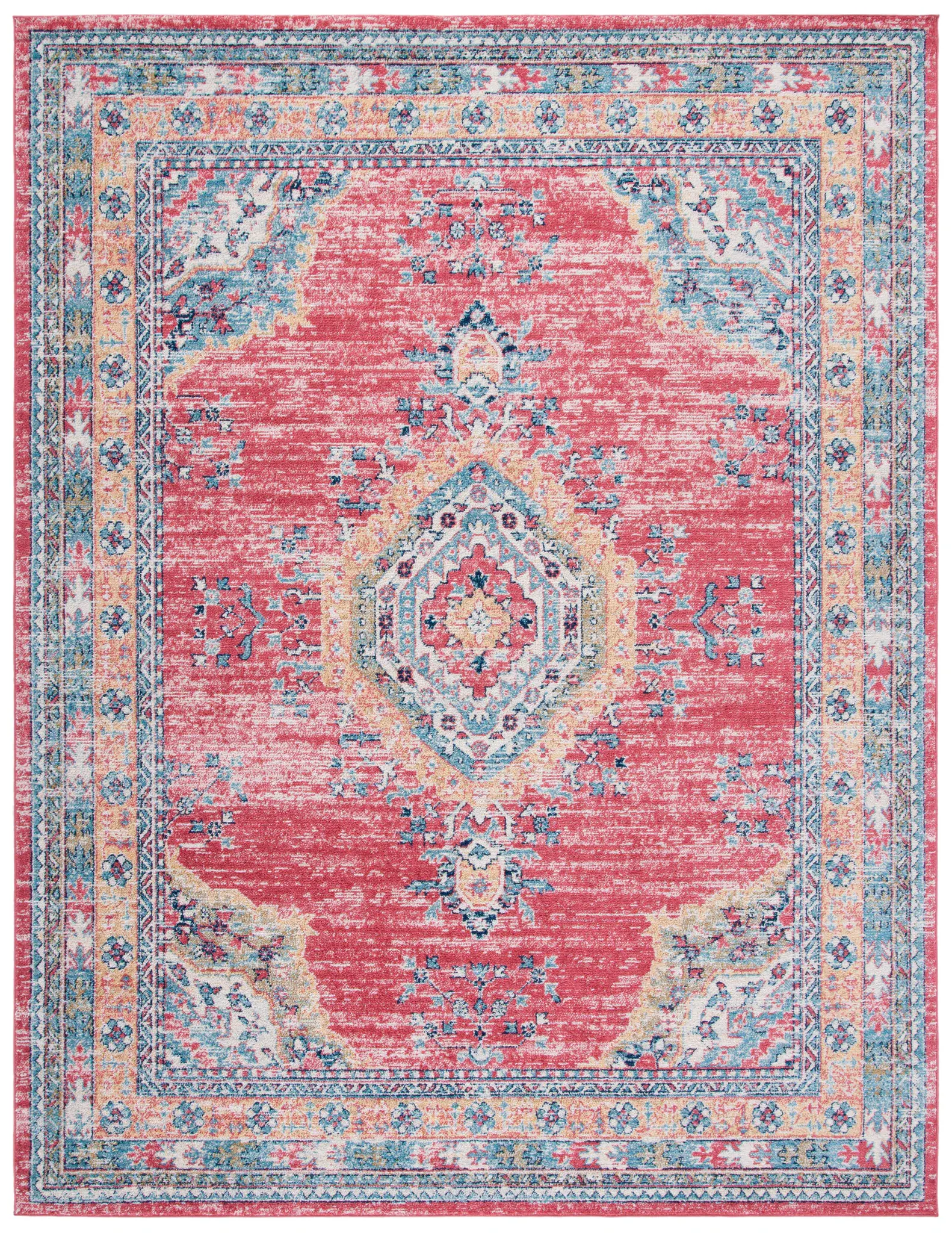 Madison Distressed Open Field Medallion Rug