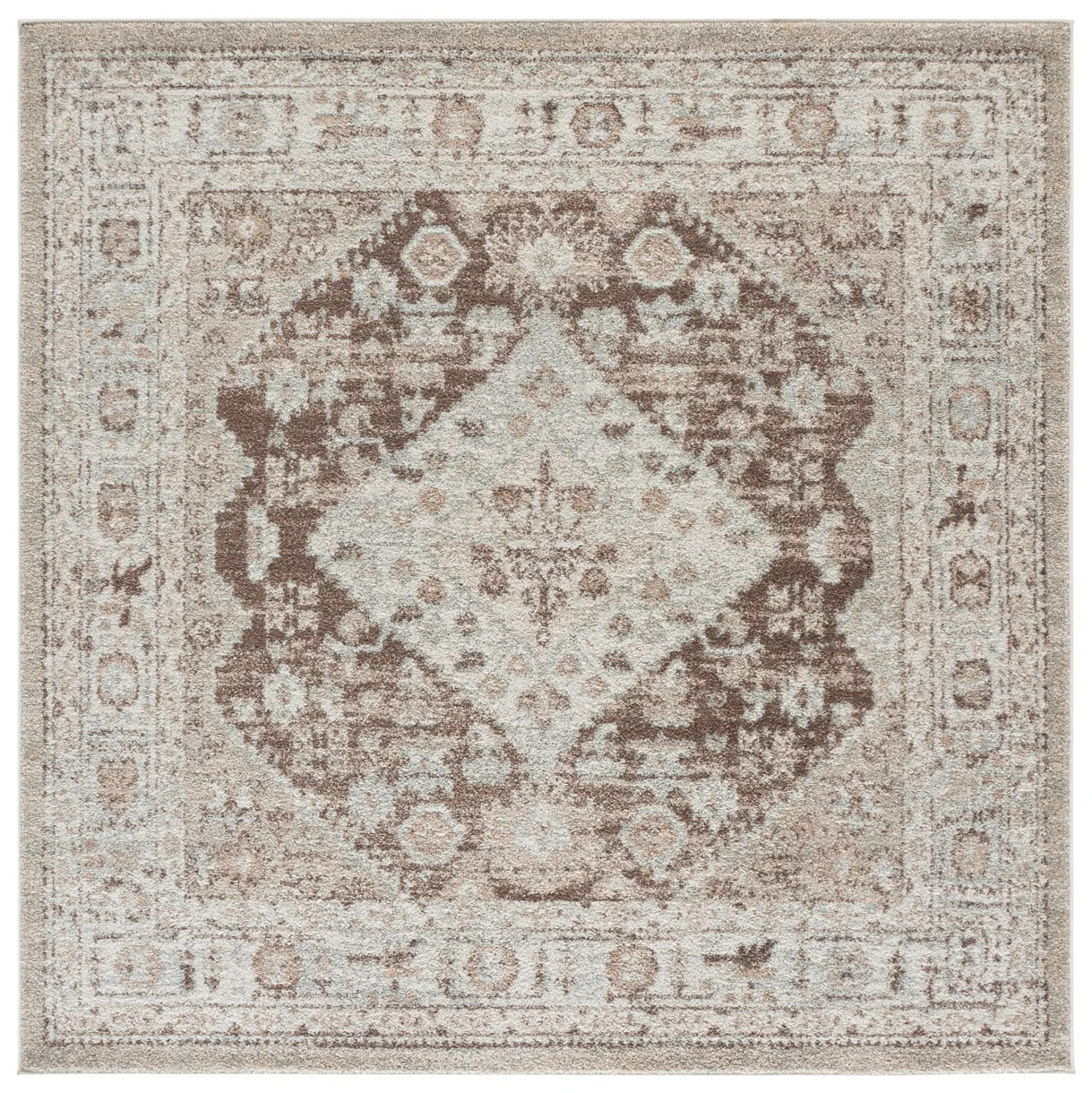 Madison Diamond Medallion Border Rug