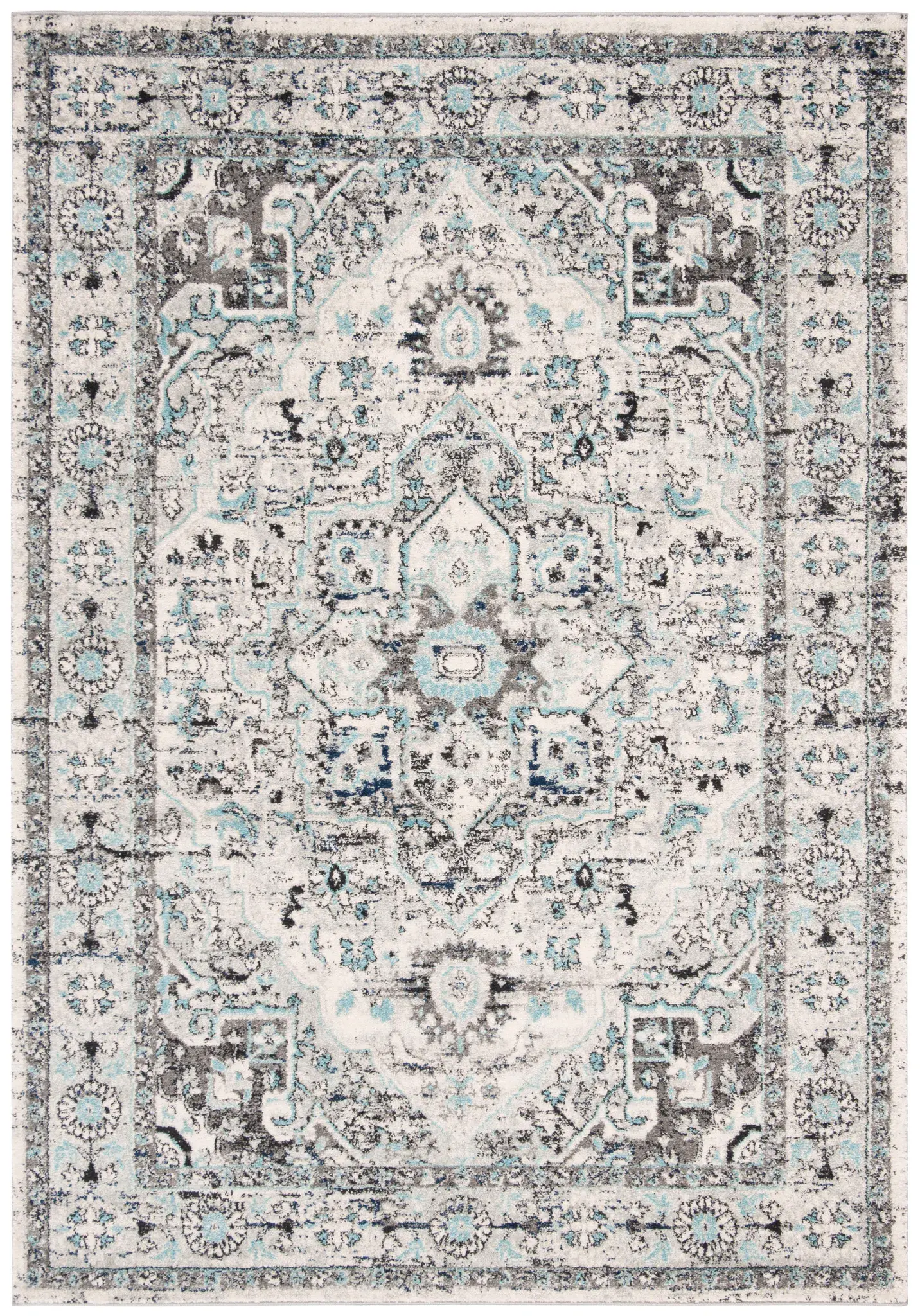 Madison Traditional Medallion Border Rug