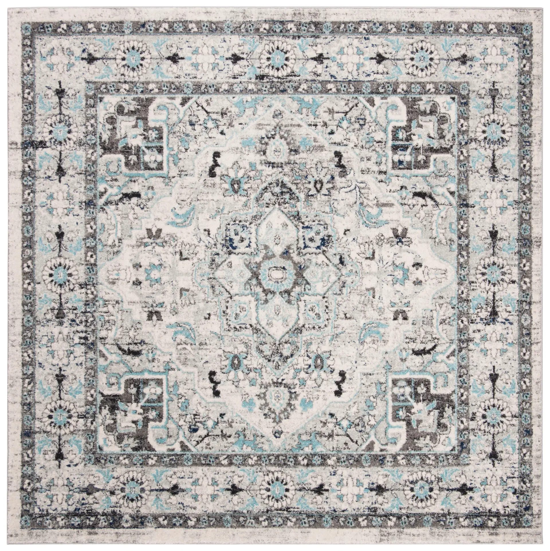 Madison Traditional Medallion Border Rug