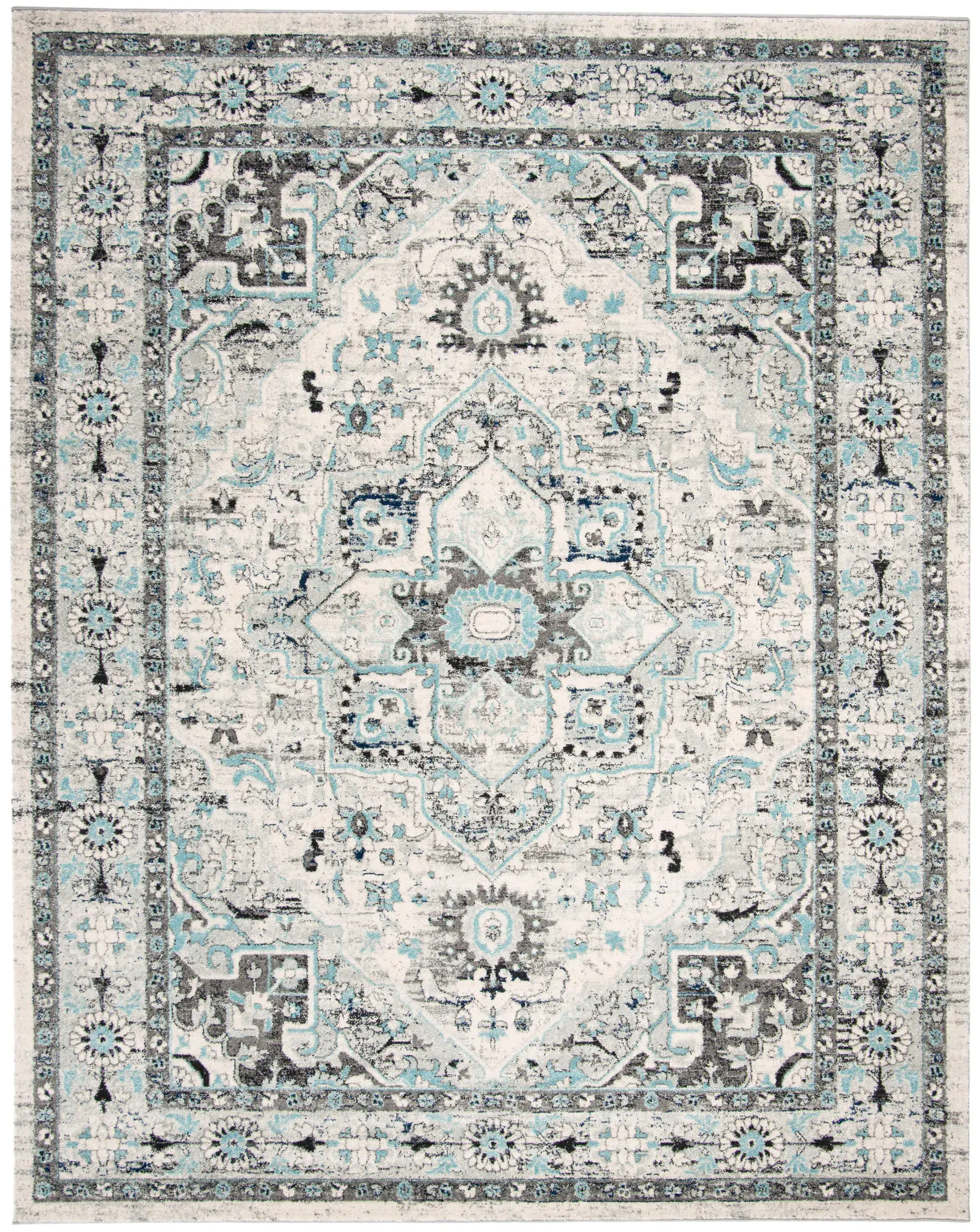 Madison Traditional Medallion Border Rug