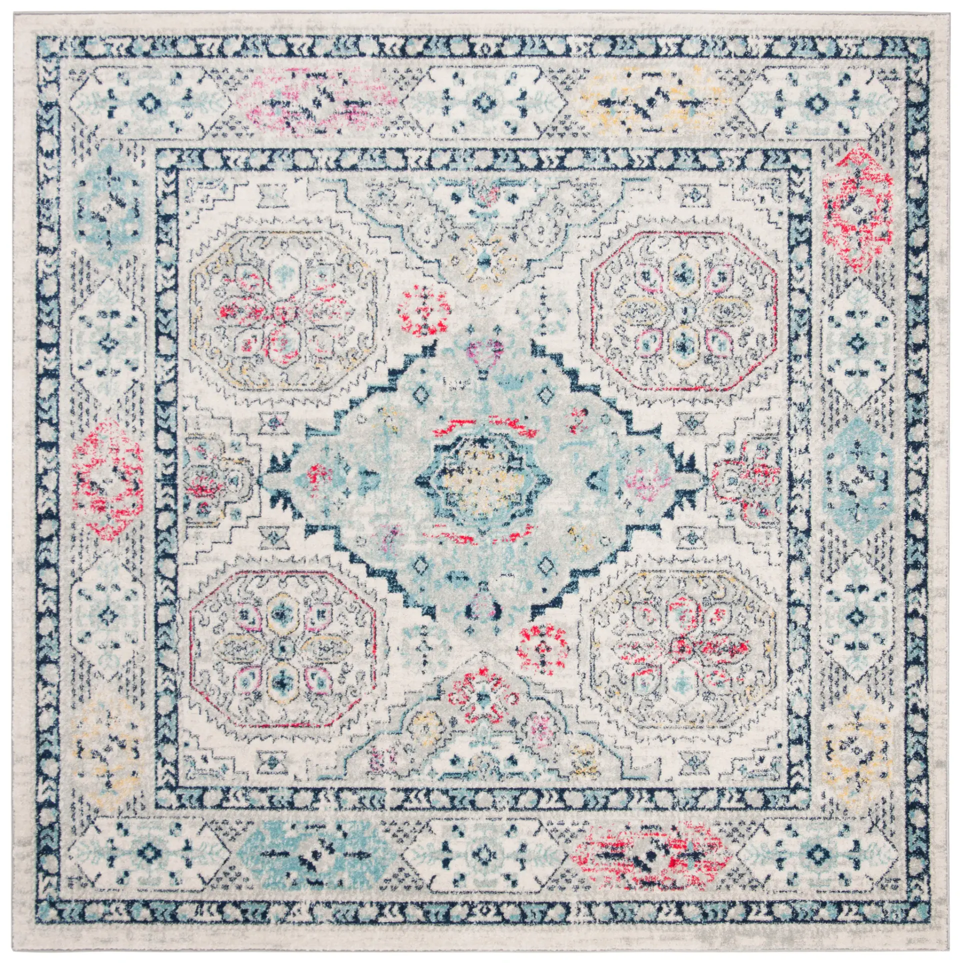 Madison Octagon Medallion Bordered Rug
