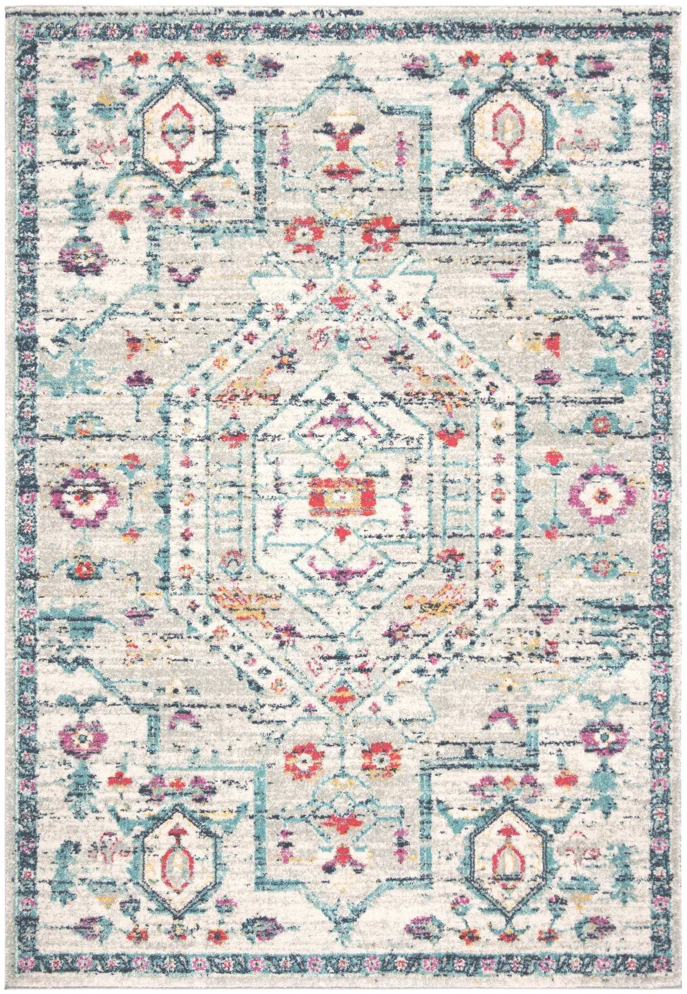 Madison Transitional Geometric Medallion Rug