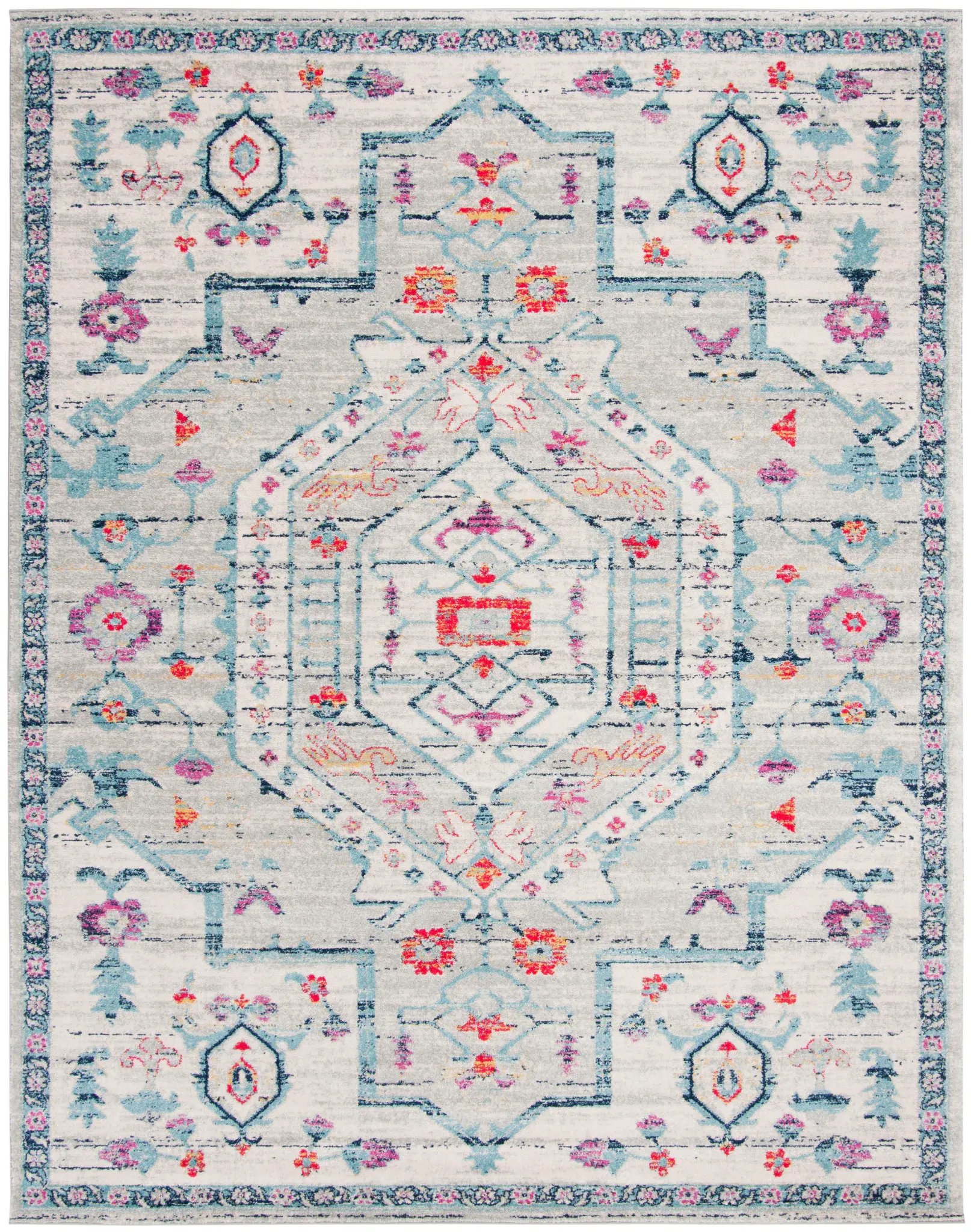 Madison Transitional Geometric Medallion Rug