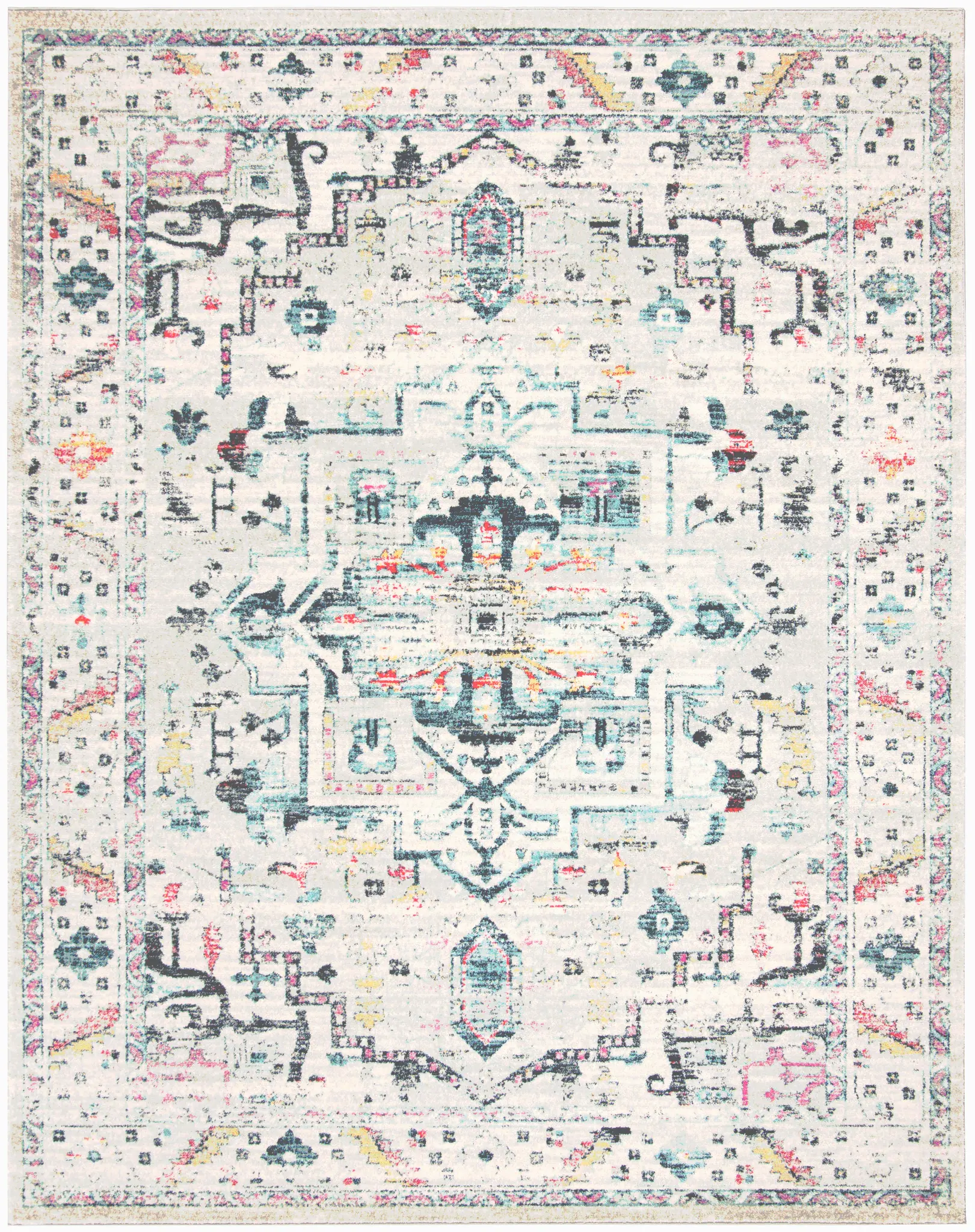Madison Distressed Tribal Medallion Rug