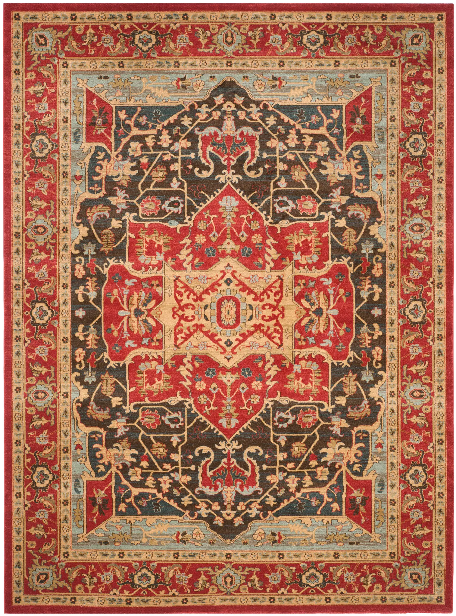 Mahal Framed Medallion Rug