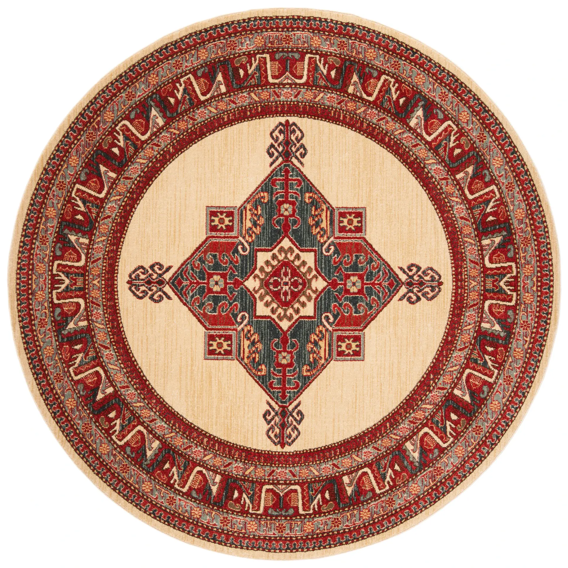 Mahal Medallion Border Rug