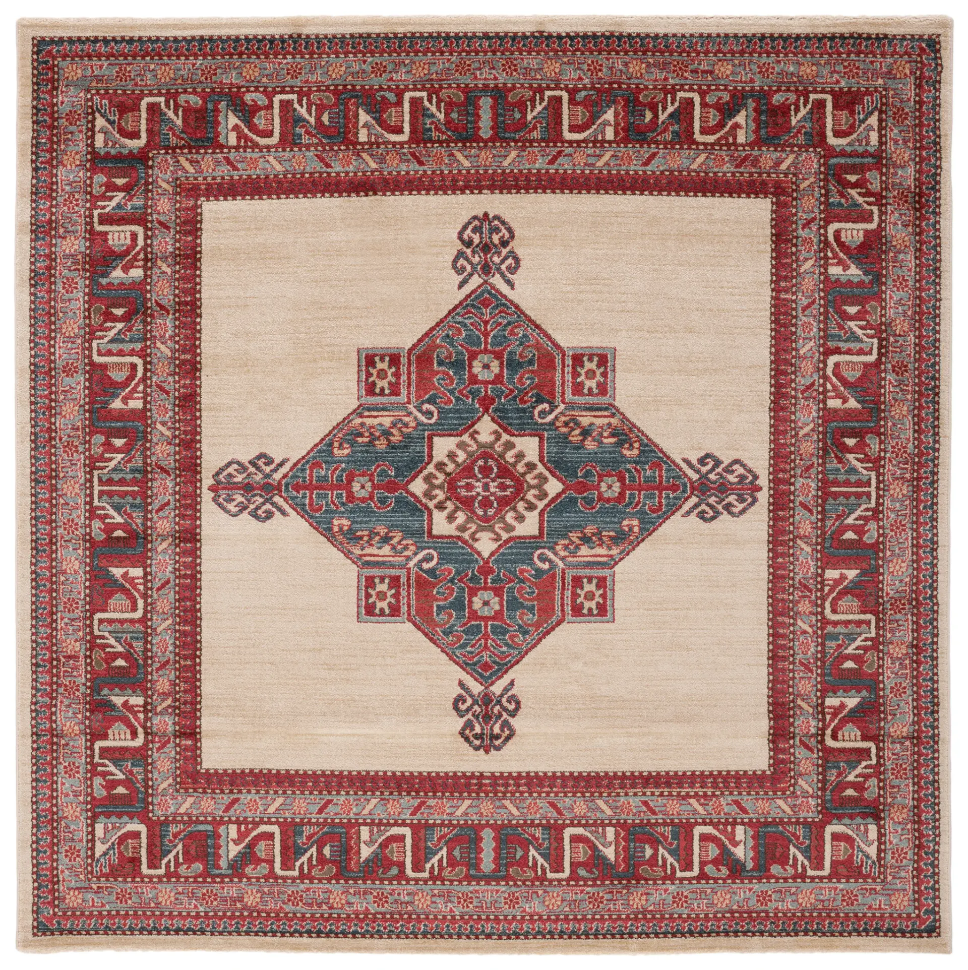 Mahal Medallion Border Rug