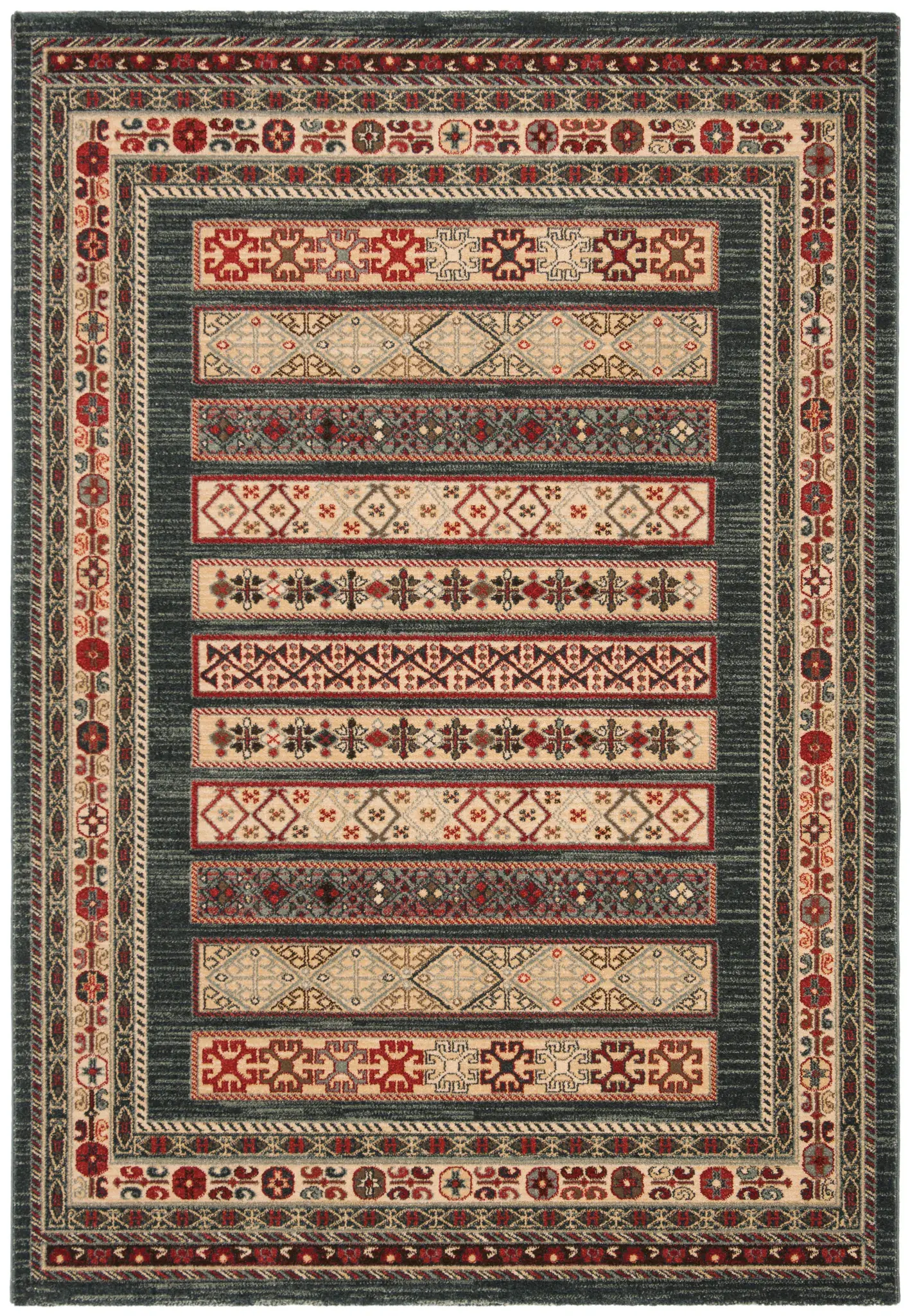 Mahal Banded Tribal Rug