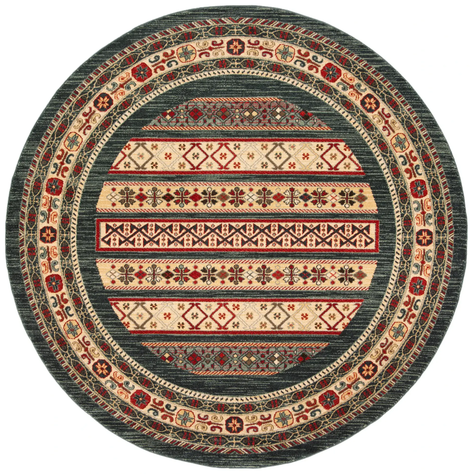 Mahal Banded Tribal Rug