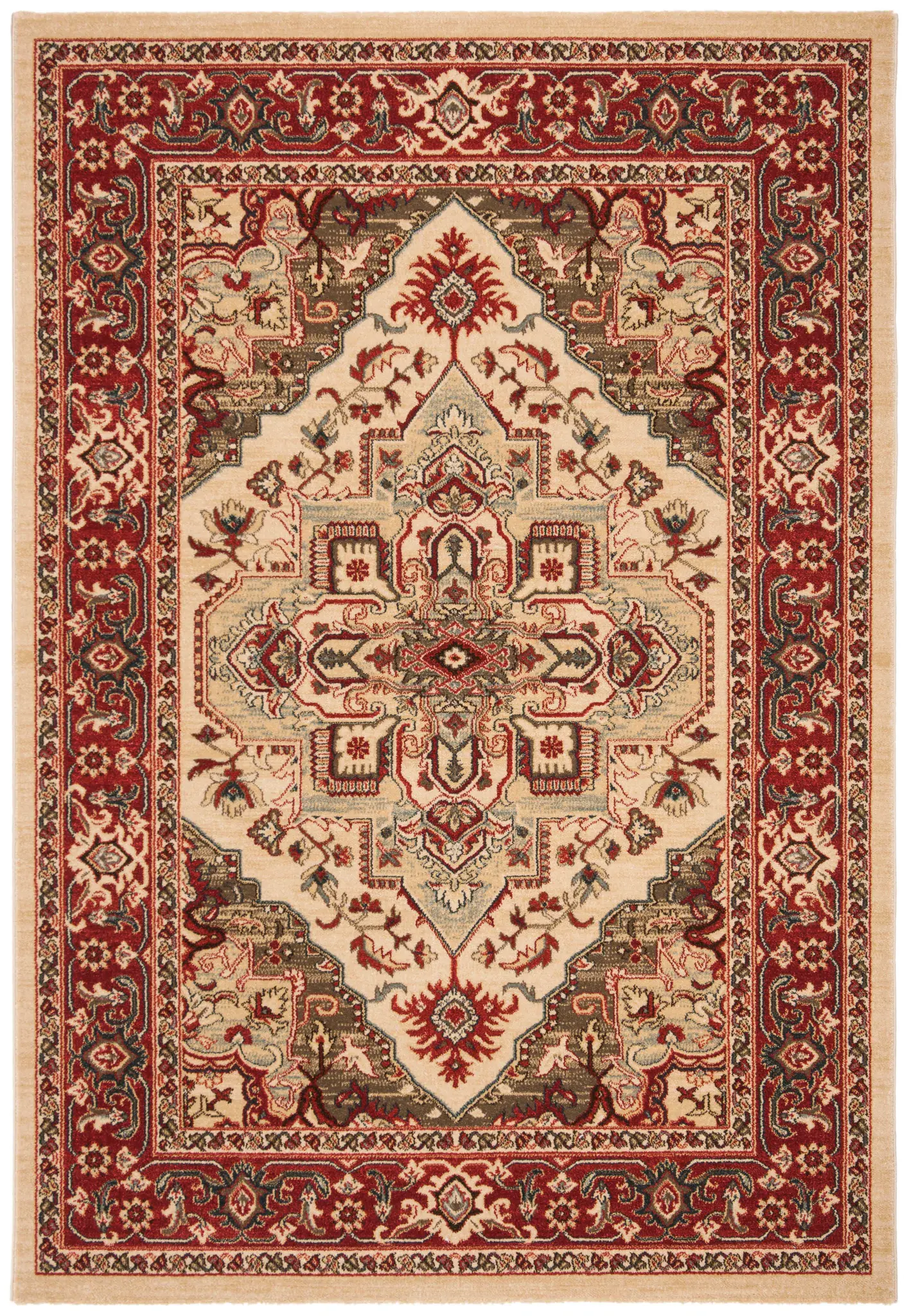 Mahal Floral Medallion Round Rug