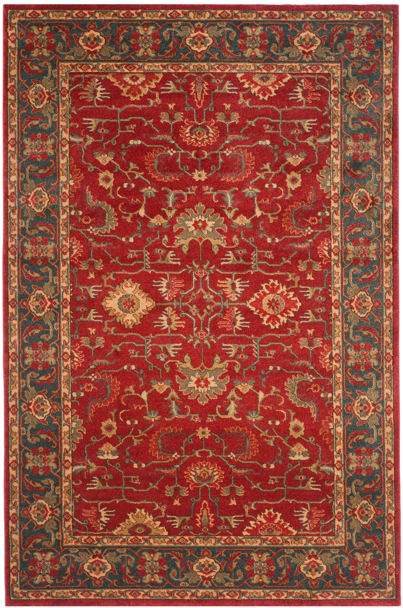 Mahal Floral Border Rug