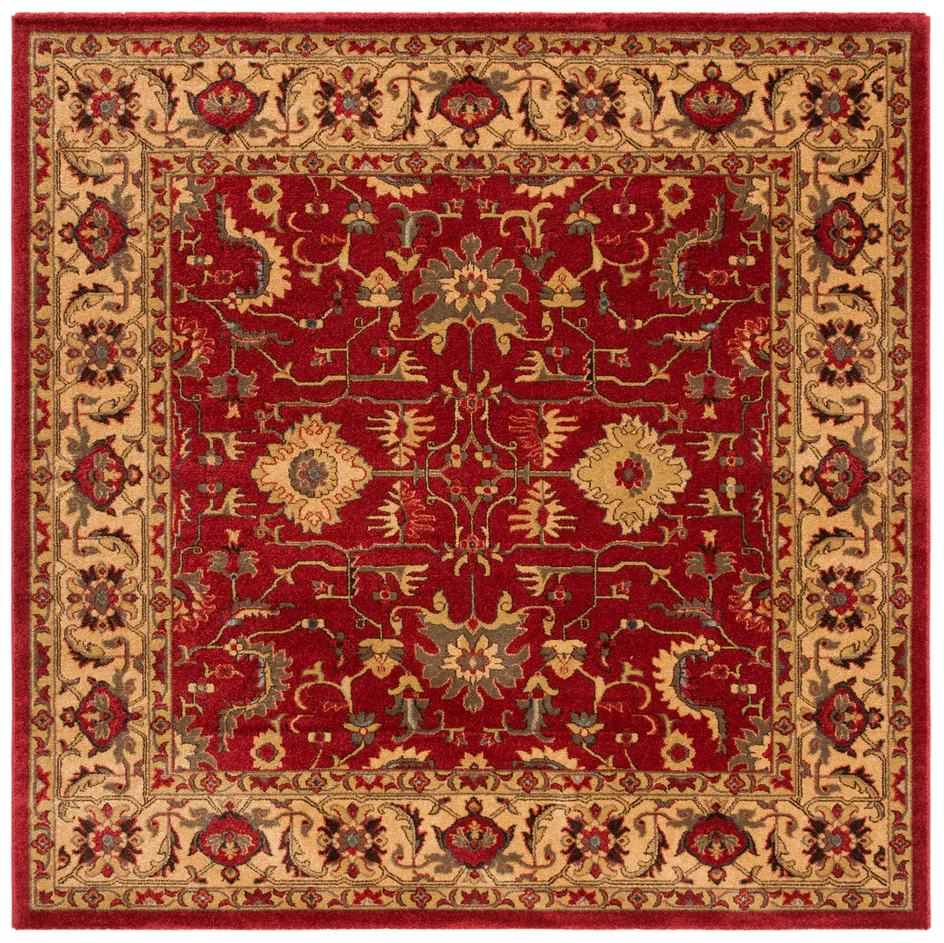 Mahal Floral Border Rug