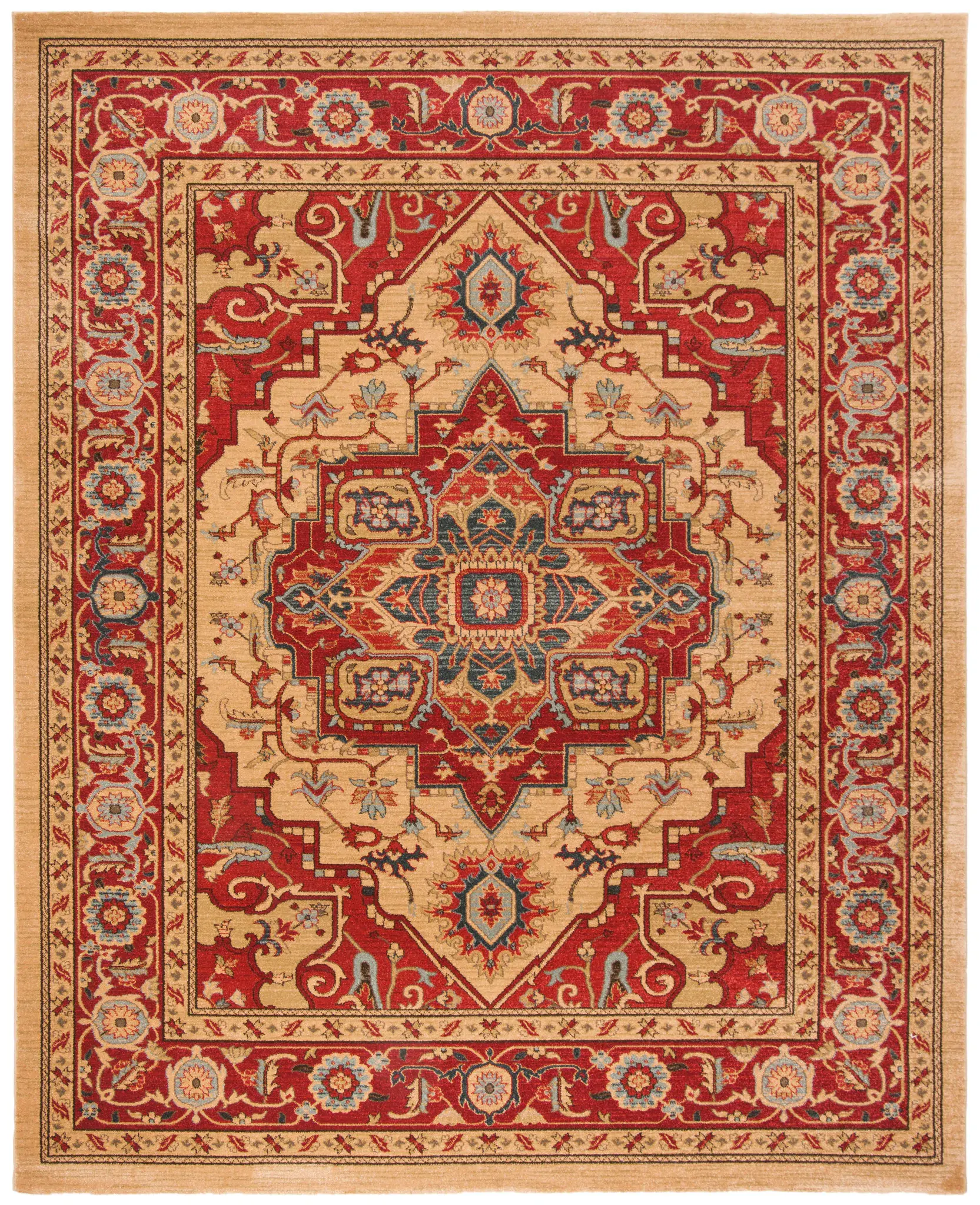 Mahal Medallion Bordered Rug