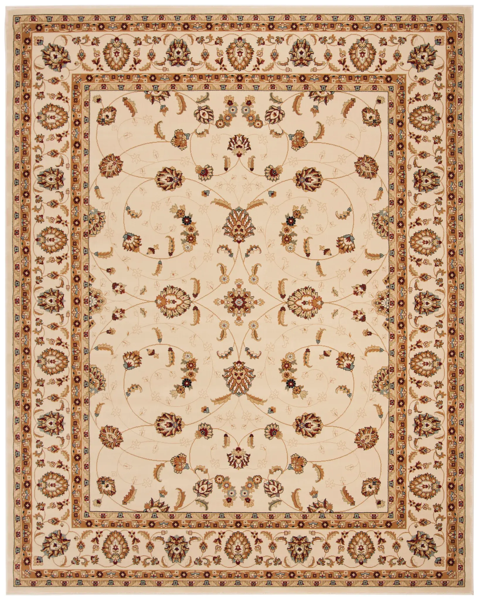 Majesty Floral Vine Border Rug