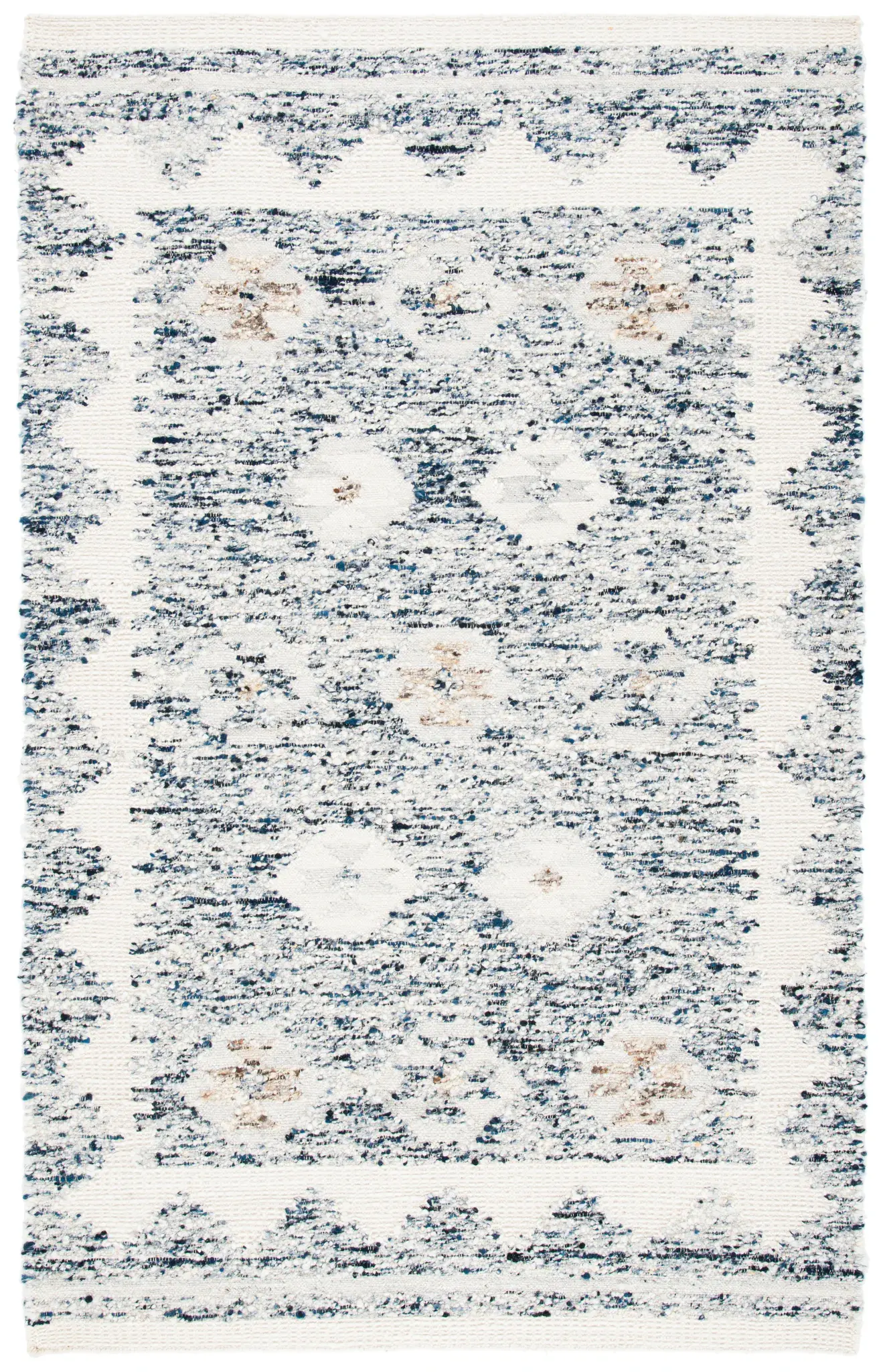 Manhattan Tribal Border Hand-Woven Wool Rug