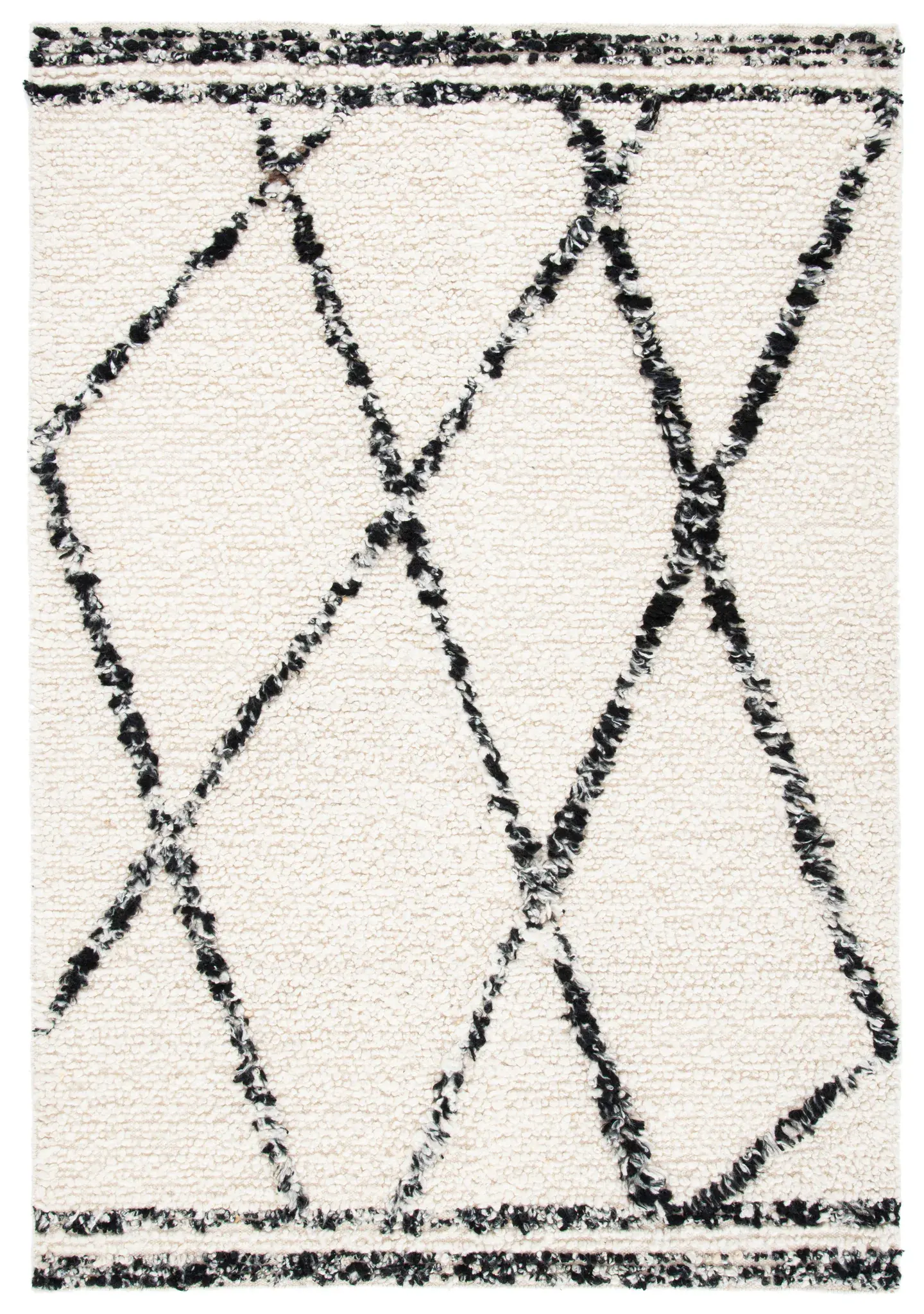 Manhattan Diamond Trellis Hand-Woven Wool Rug