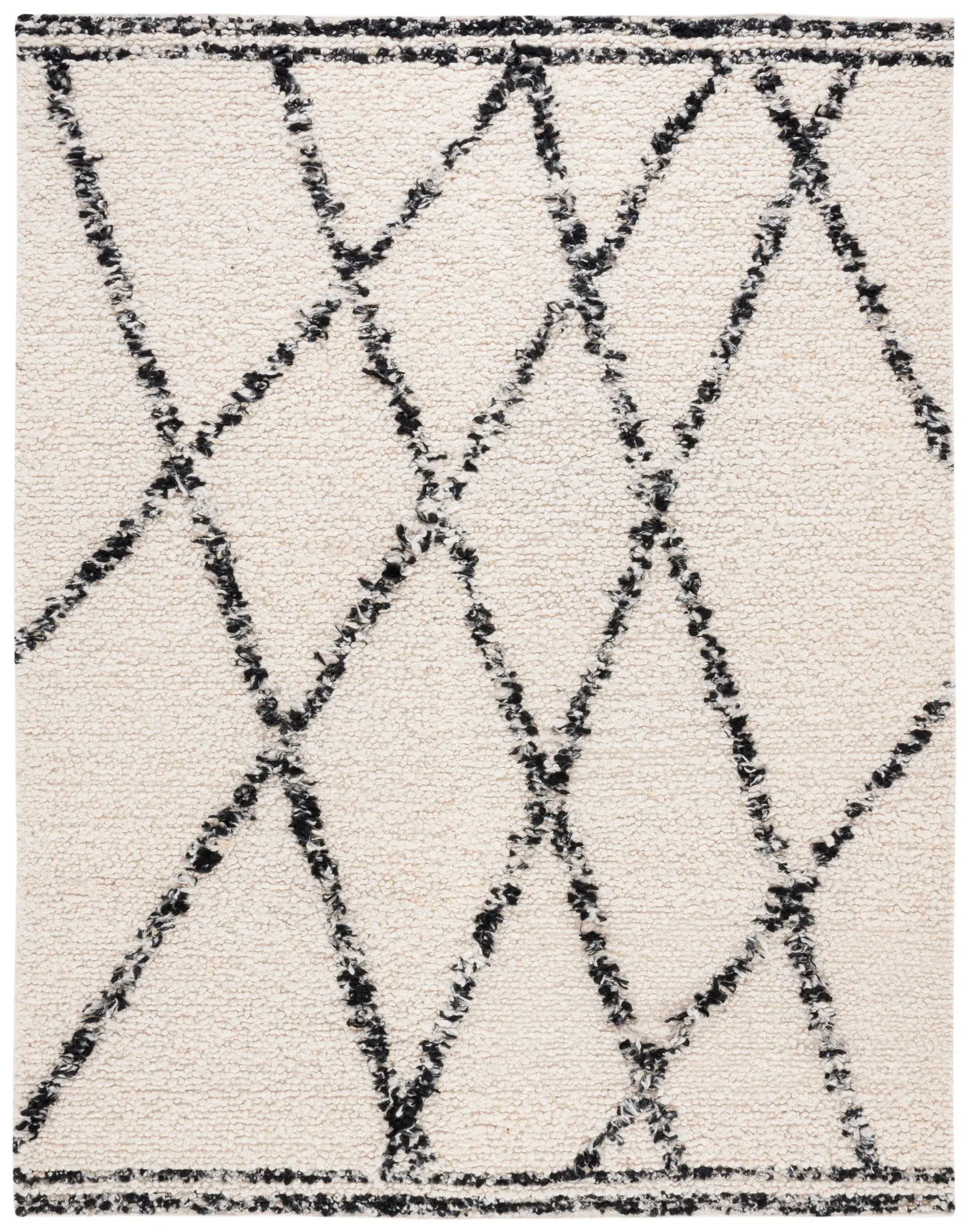 Manhattan Diamond Trellis Hand-Woven Wool Rug