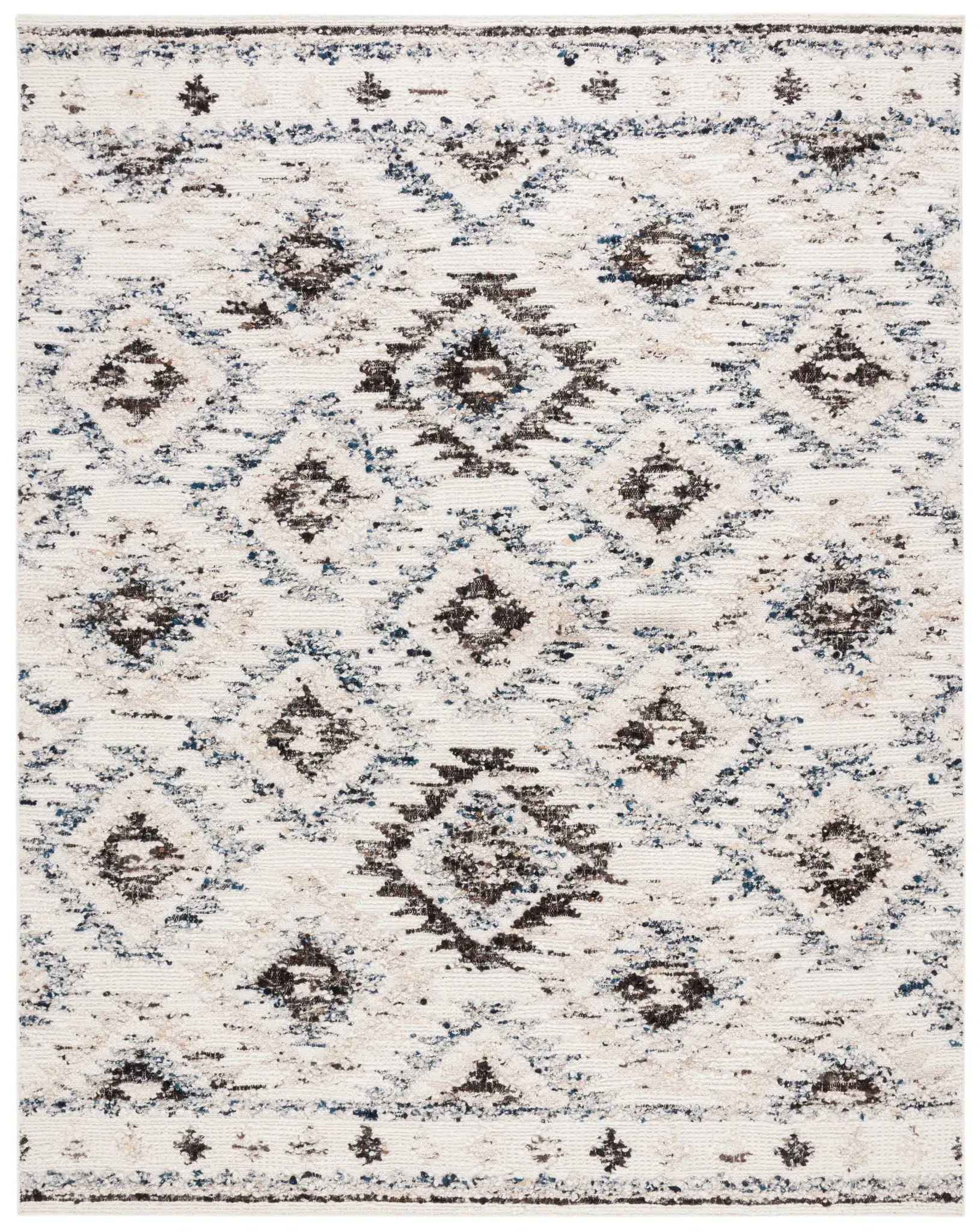 Manhattan Tribal Diamond Hand-Woven Wool Rug