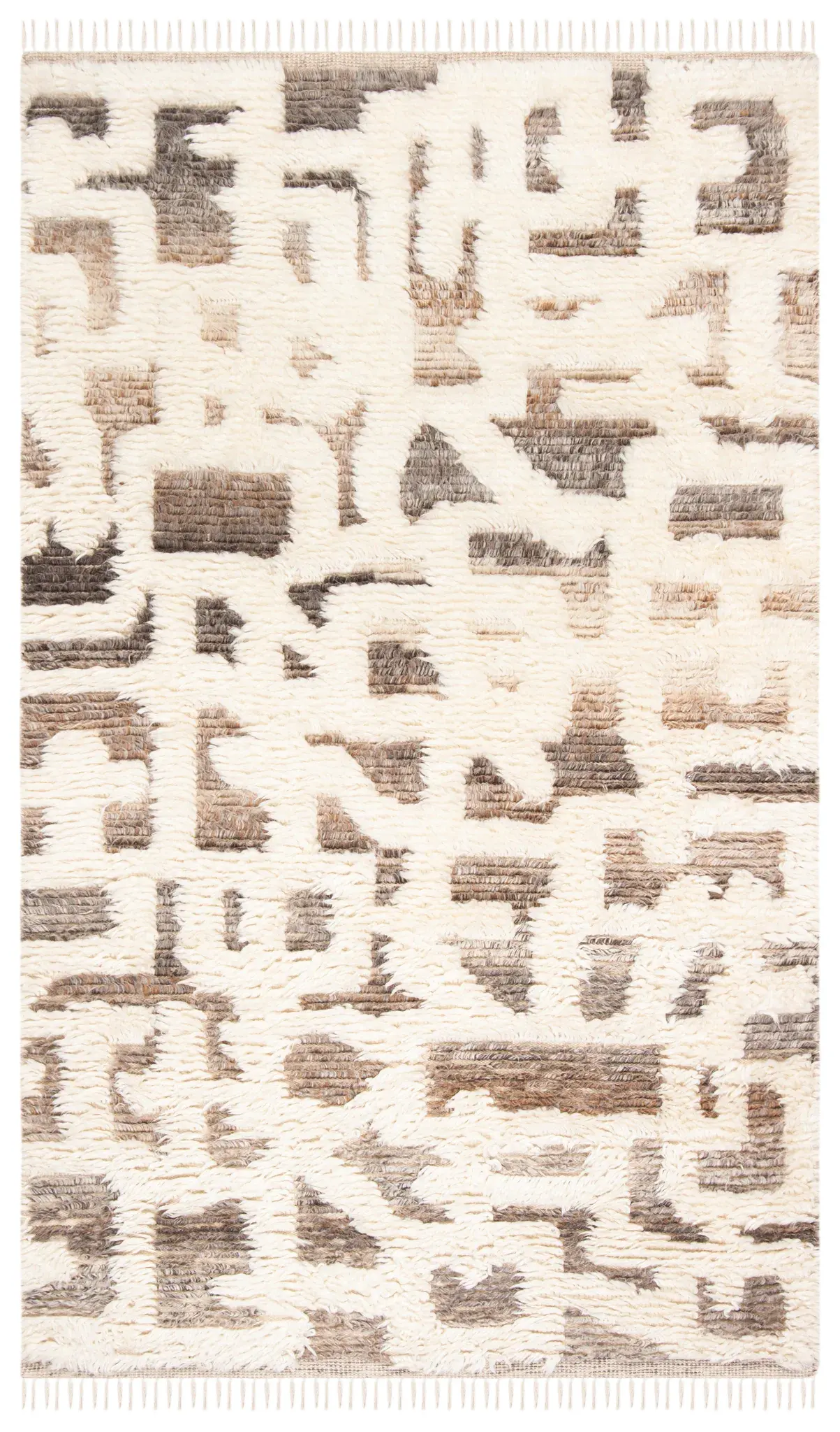 Manhattan Broken Block Hand-Knotted Wool Rug