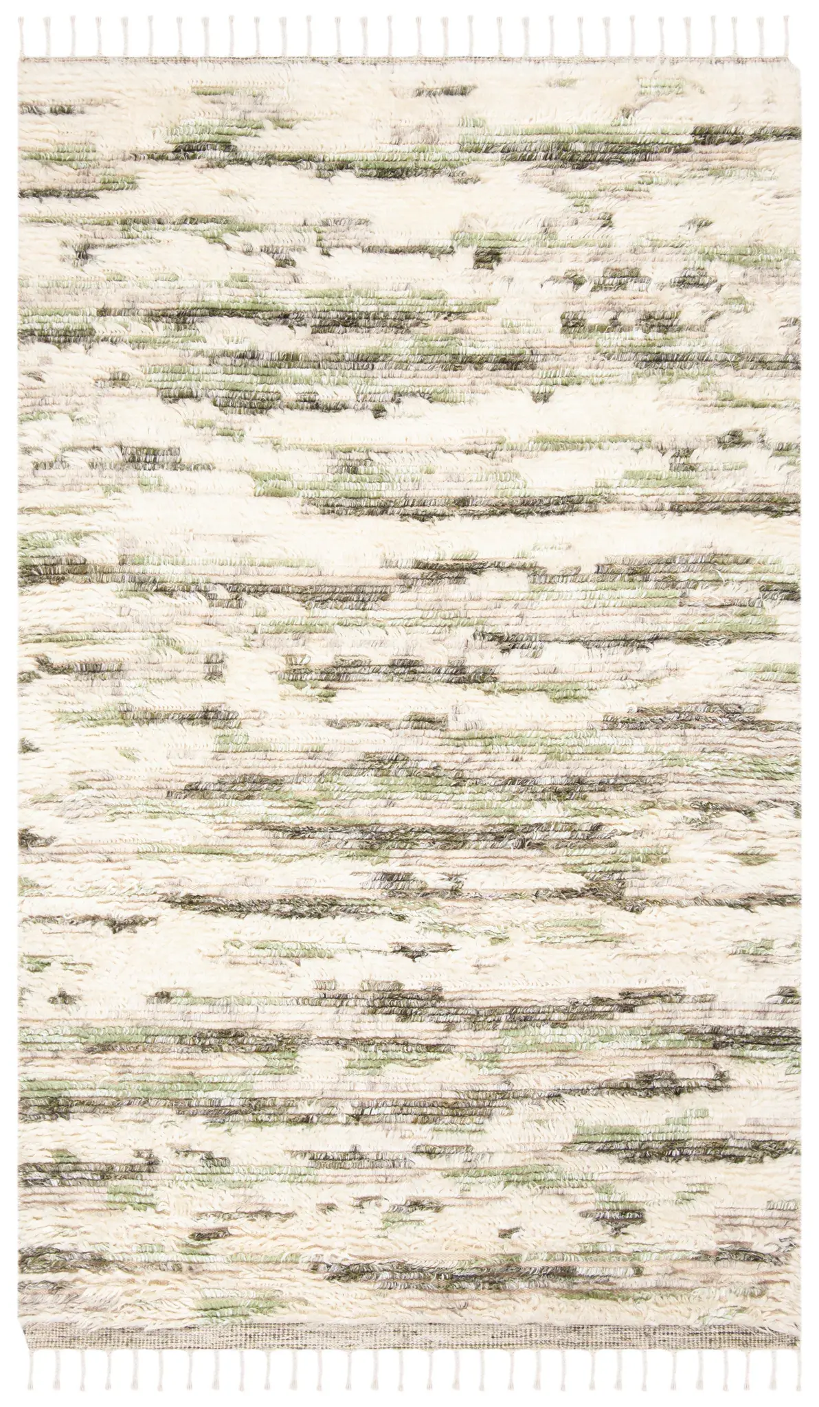 Manhattan Broken Stripe Hand-Knotted Wool Rug